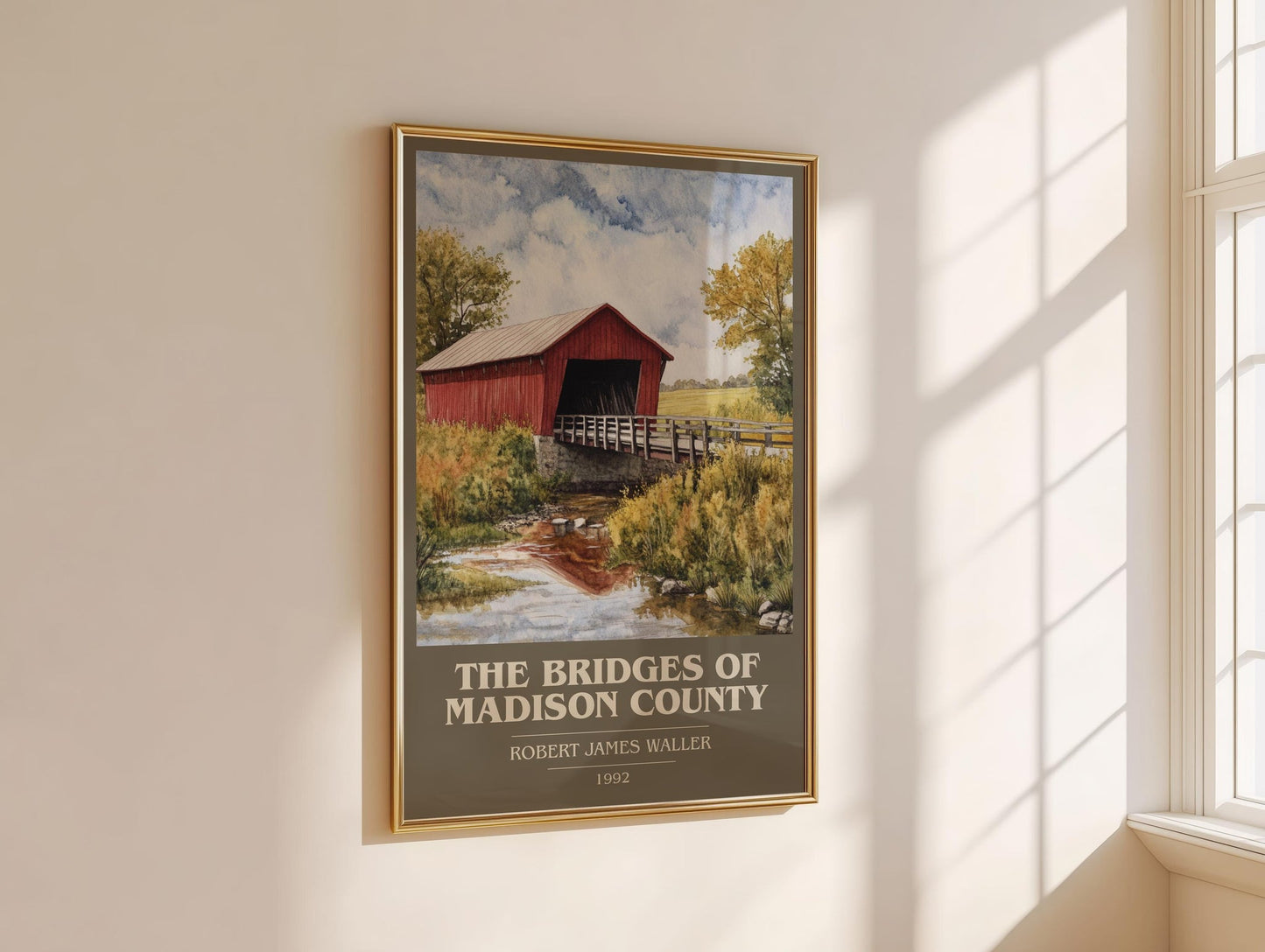 The Bridges of Madison County book cover book poster framed on wall – romance wall art