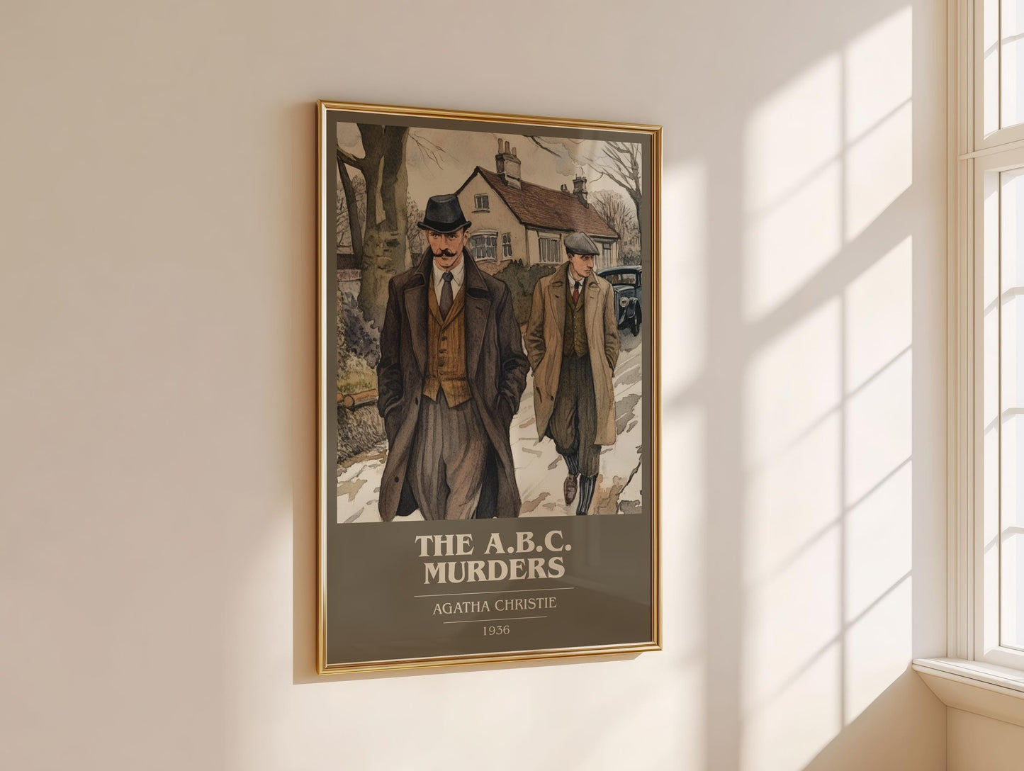 The A.B.C. Murders book cover book poster framed on wall – mystery wall art