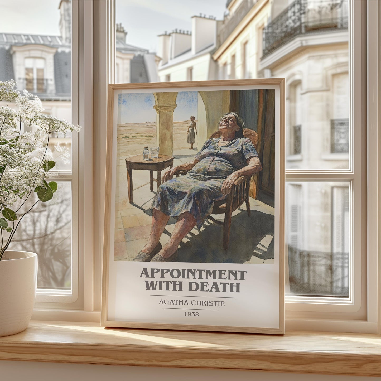 Appointment with Death book cover book poster framed on wall – mystery wall art