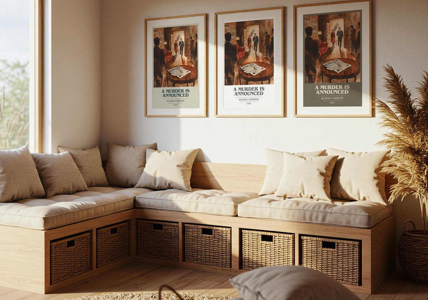 A Murder is Announced book poster packaging – museum-quality print rolled in protective tube