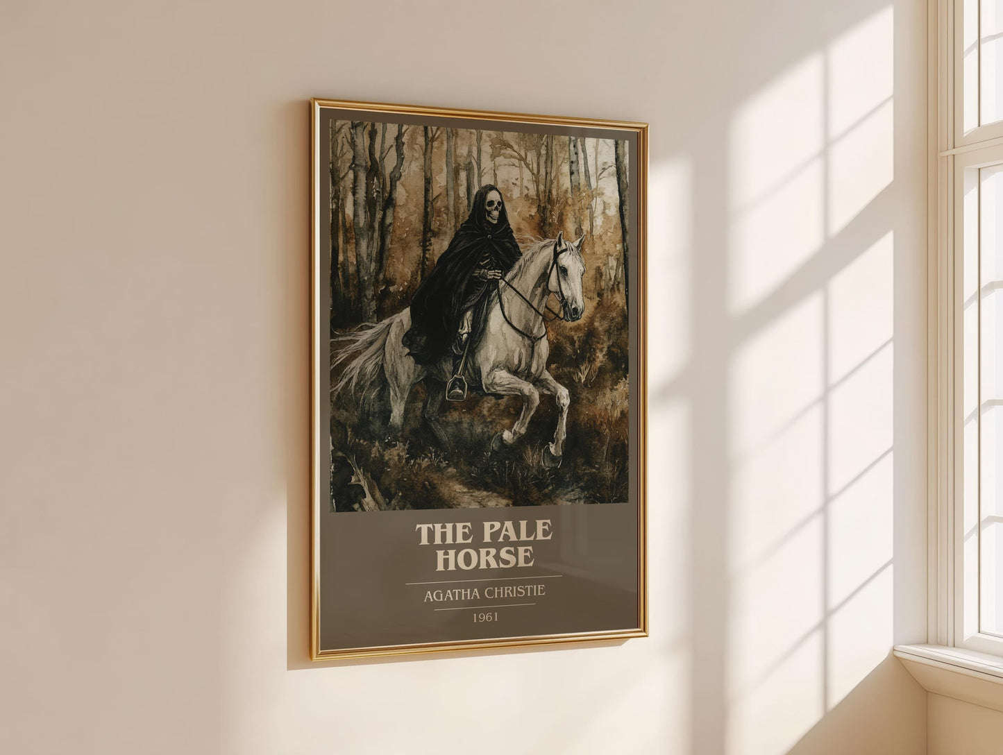 The Pale Horse book cover book poster framed on wall – mystery wall art
