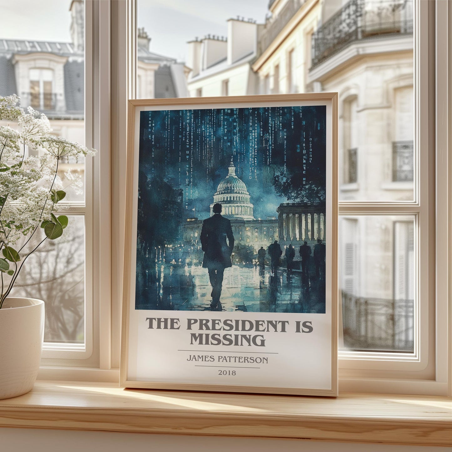 The President Is Missing book cover poster colour and style options – James Patterson book art