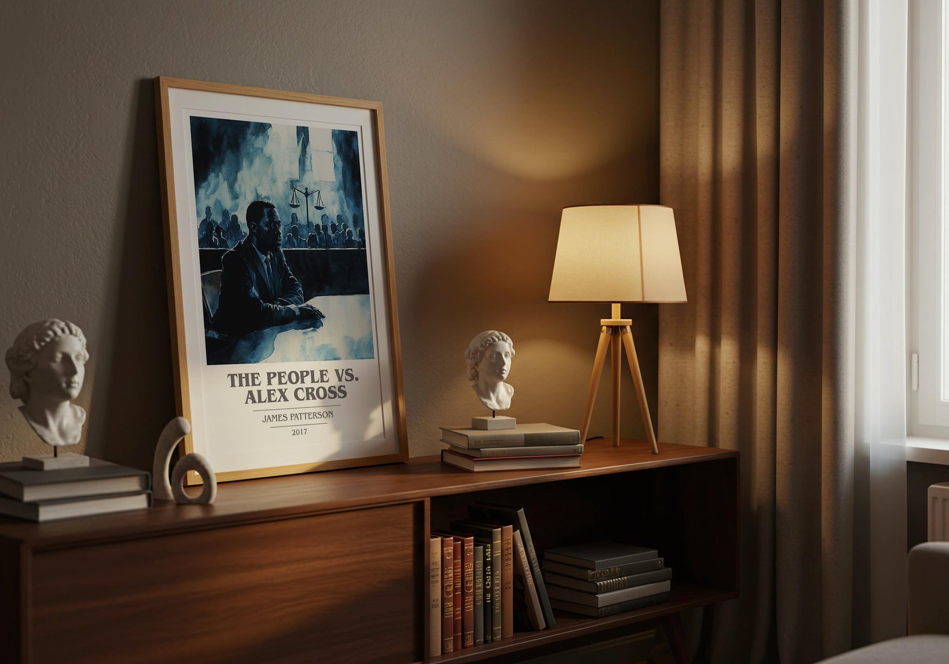 The People Vs. Alex Cross book cover book poster framed on wall – thriller wall art