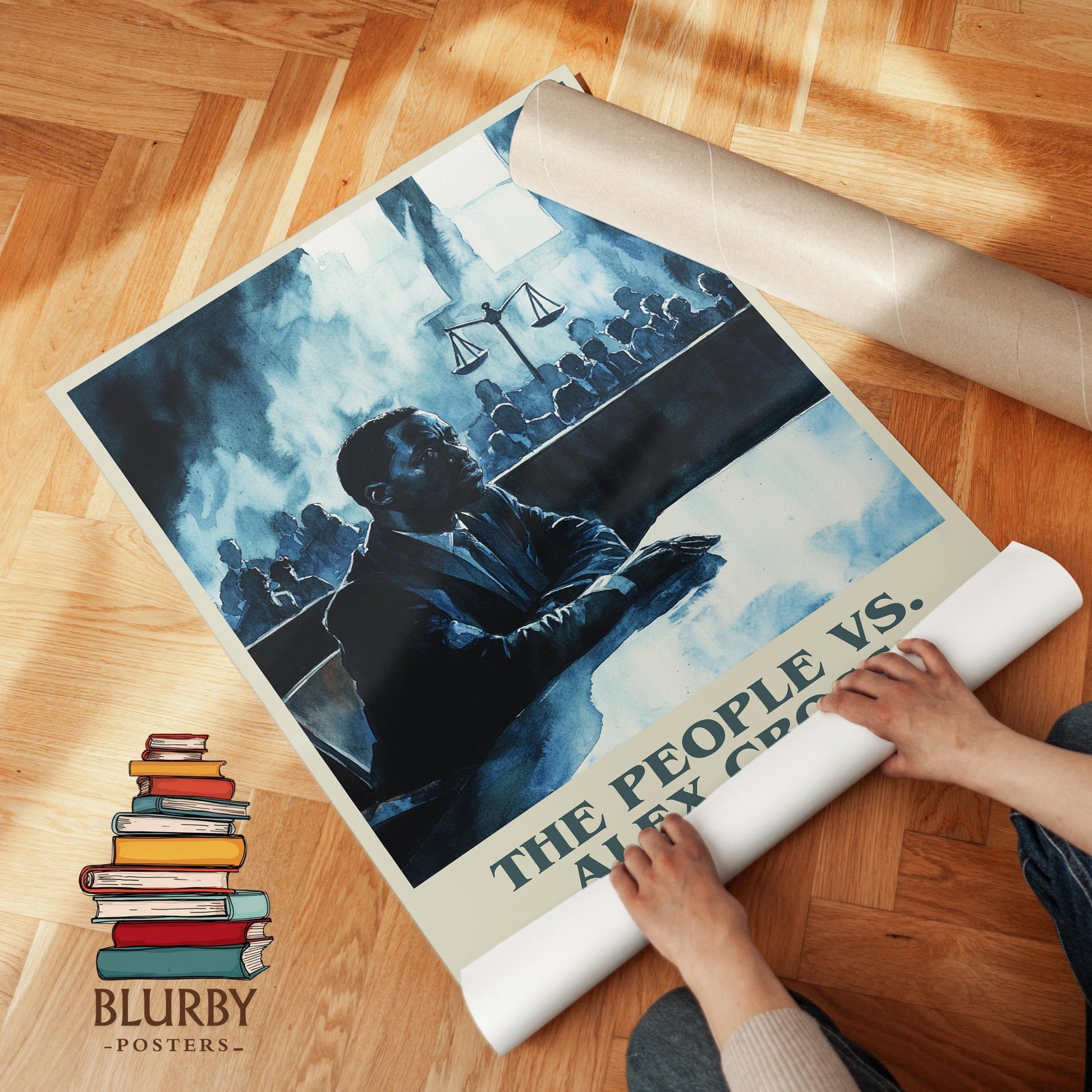 The People Vs. Alex Cross book cover poster paired in gallery wall – literary art prints
