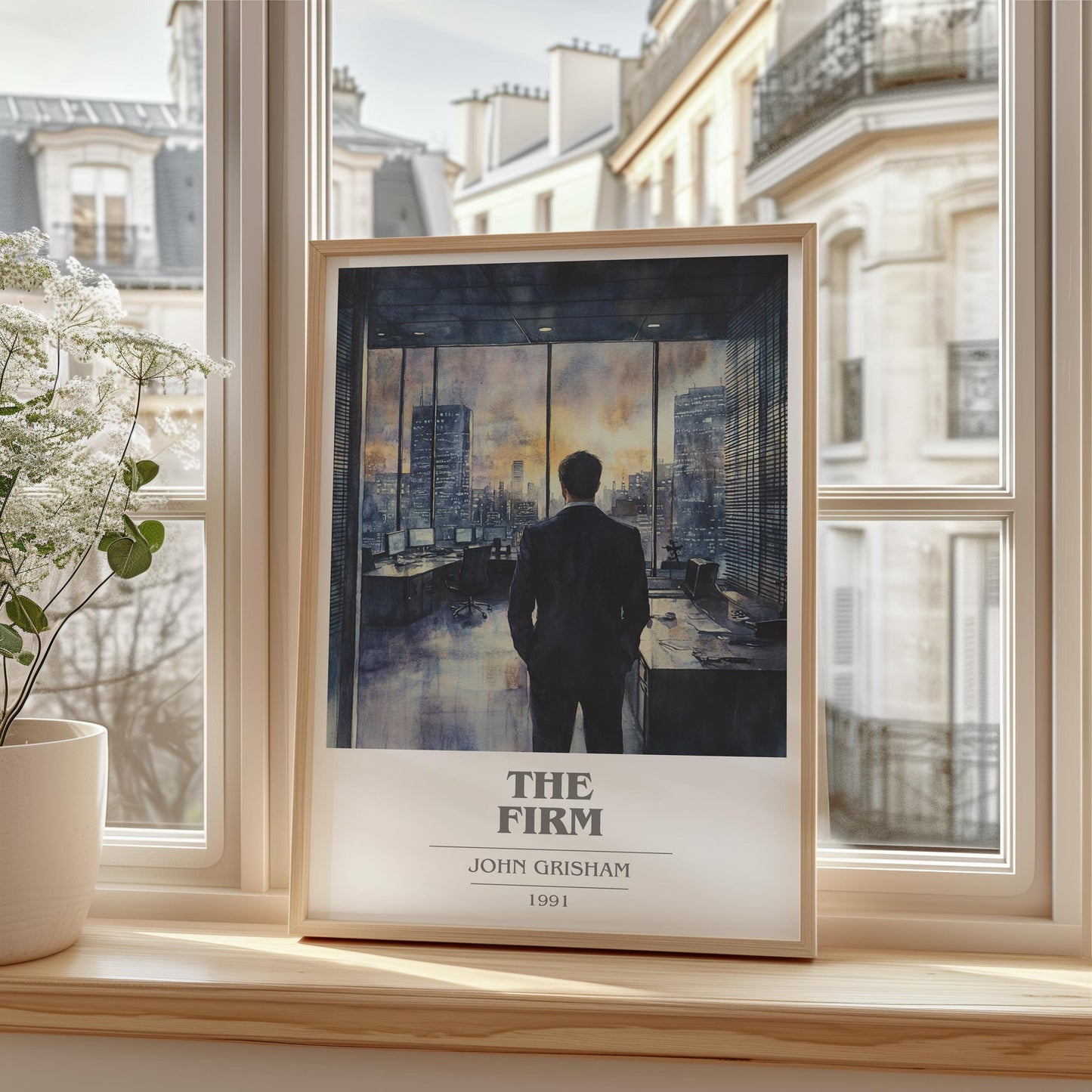 The Firm book cover poster colour and style options – John Grisham book art