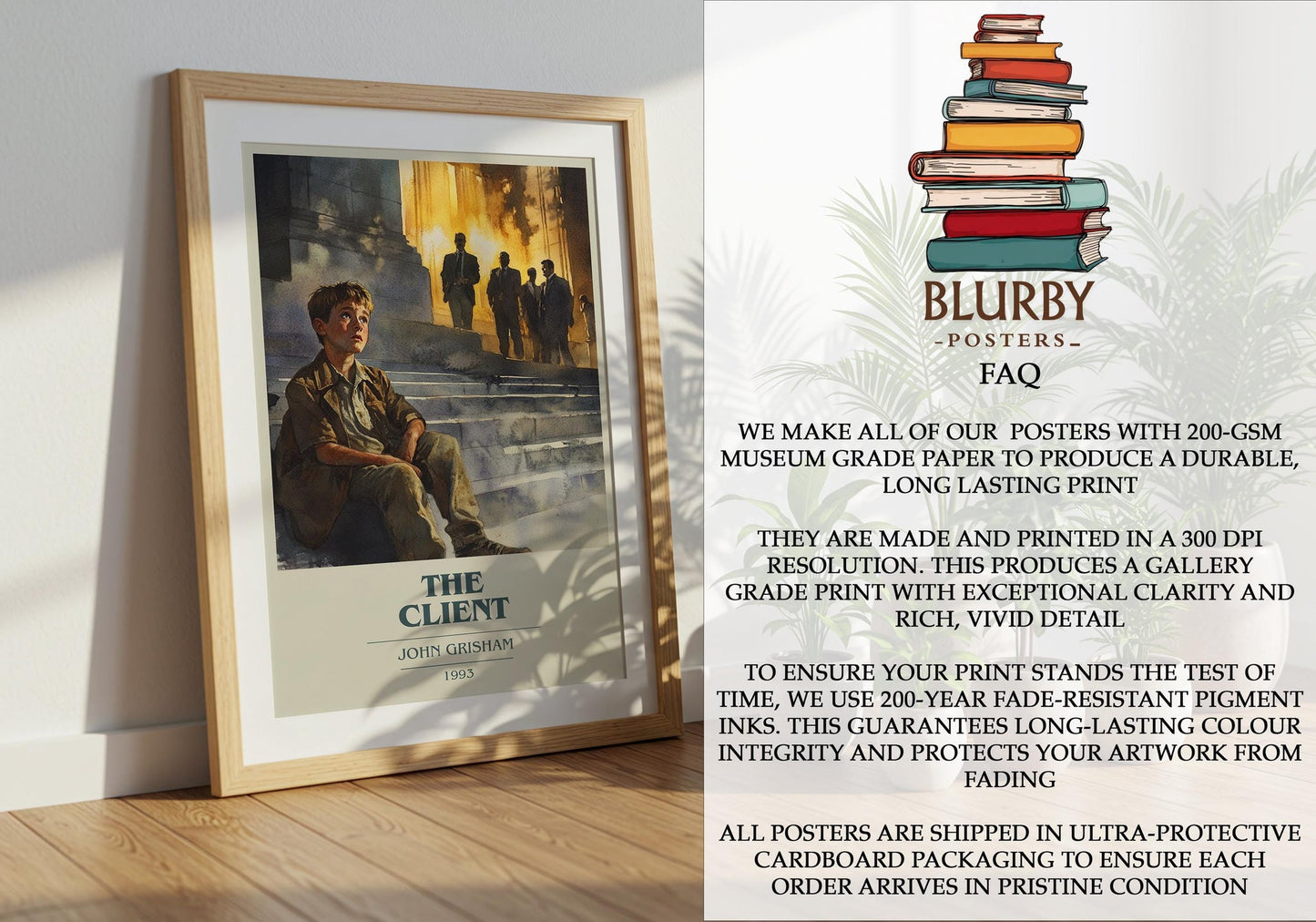 The Client book poster packaging – museum-quality print rolled in protective tube