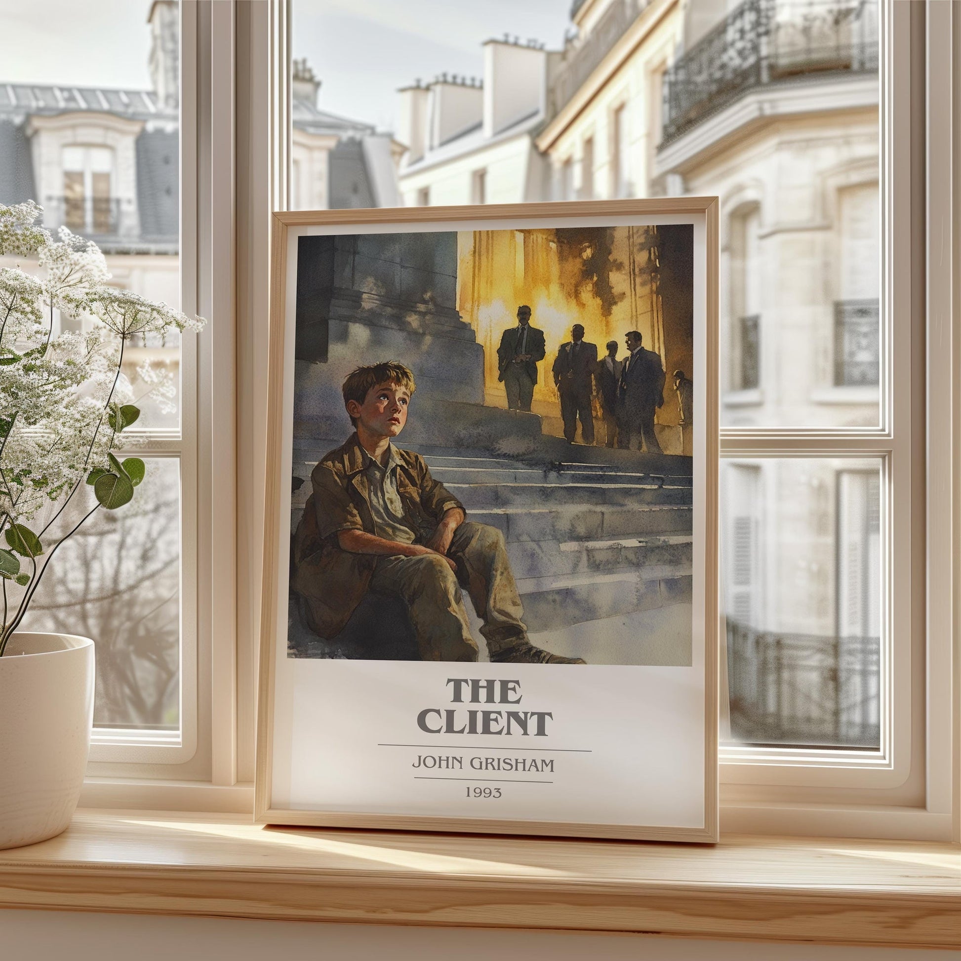 The Client book cover poster colour and style options – John Grisham book art