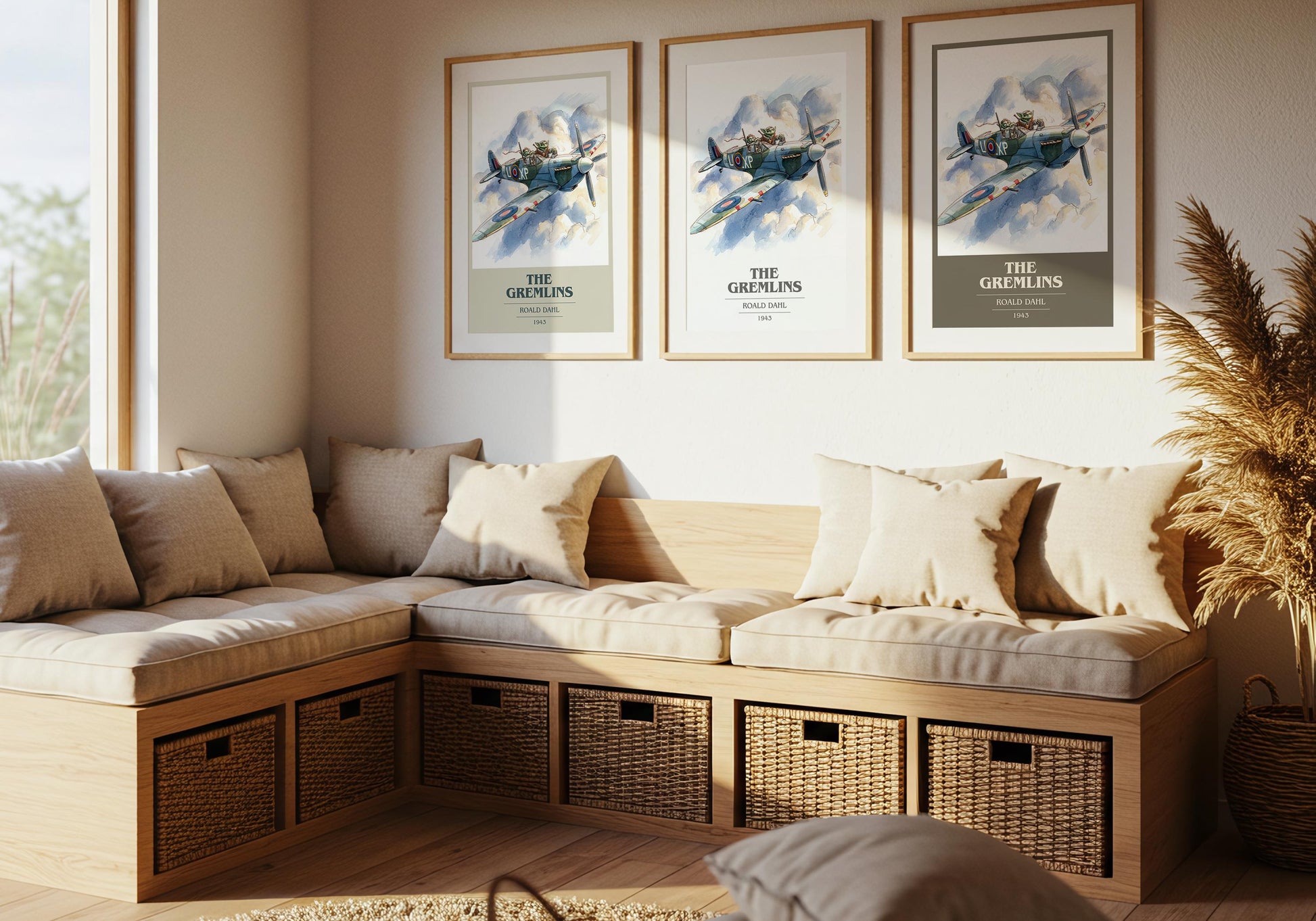 The Gremlins by Roald Dahl | Book Poster | Literary Art Gift For Book Lover | Novel Inspired Wall Art | Free Delivery