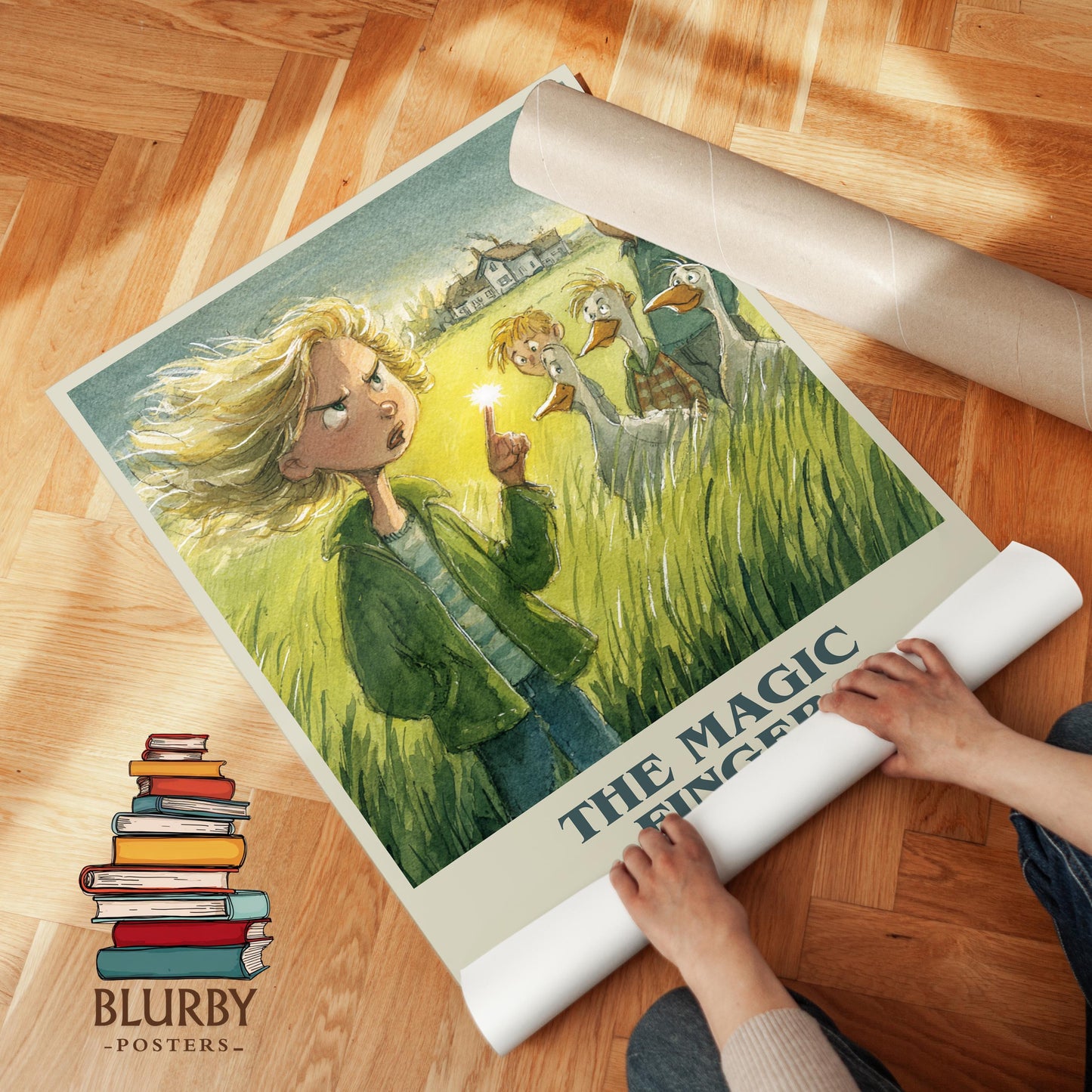 The Magic Finger by Roald Dahl | Book Poster | Literary Art Gift For Book Lover | Novel Inspired Wall Art | Free Delivery