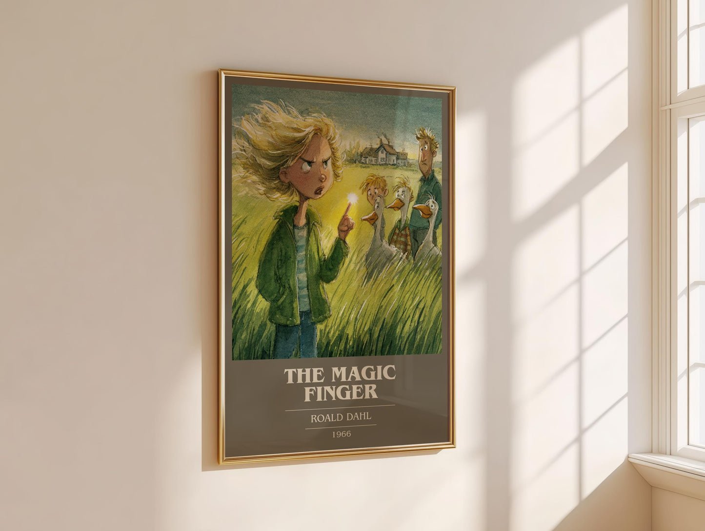 The Magic Finger by Roald Dahl | Book Poster | Literary Art Gift For Book Lover | Novel Inspired Wall Art | Free Delivery