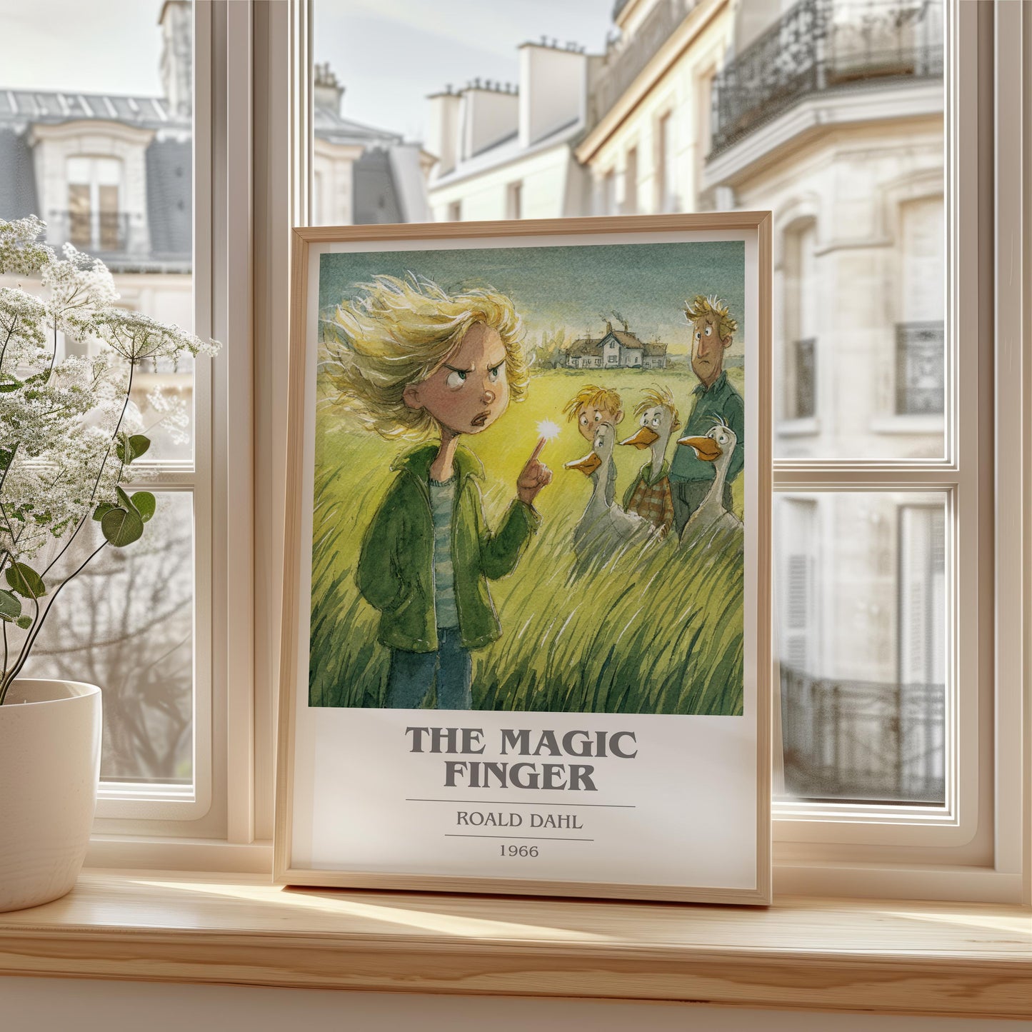 The Magic Finger by Roald Dahl | Book Poster | Literary Art Gift For Book Lover | Novel Inspired Wall Art | Free Delivery