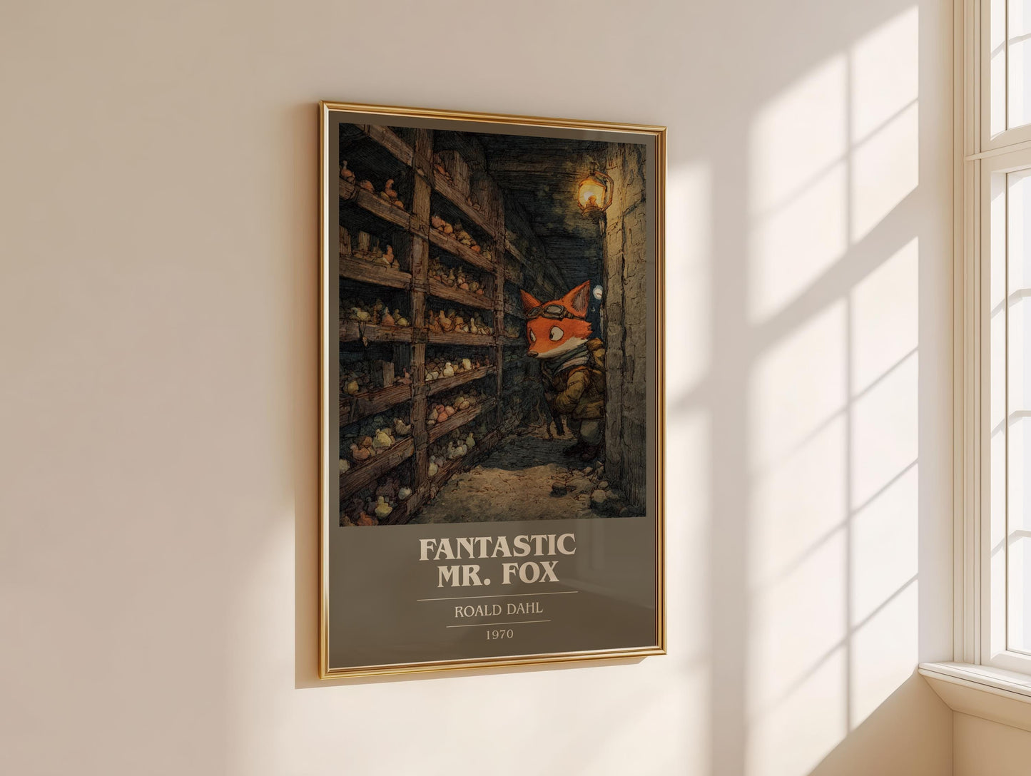 Fantastic Mr Fox by Roald Dahl | Book Poster | Literary Art Gift For Book Lover | Novel Inspired Wall Art | Free Delivery