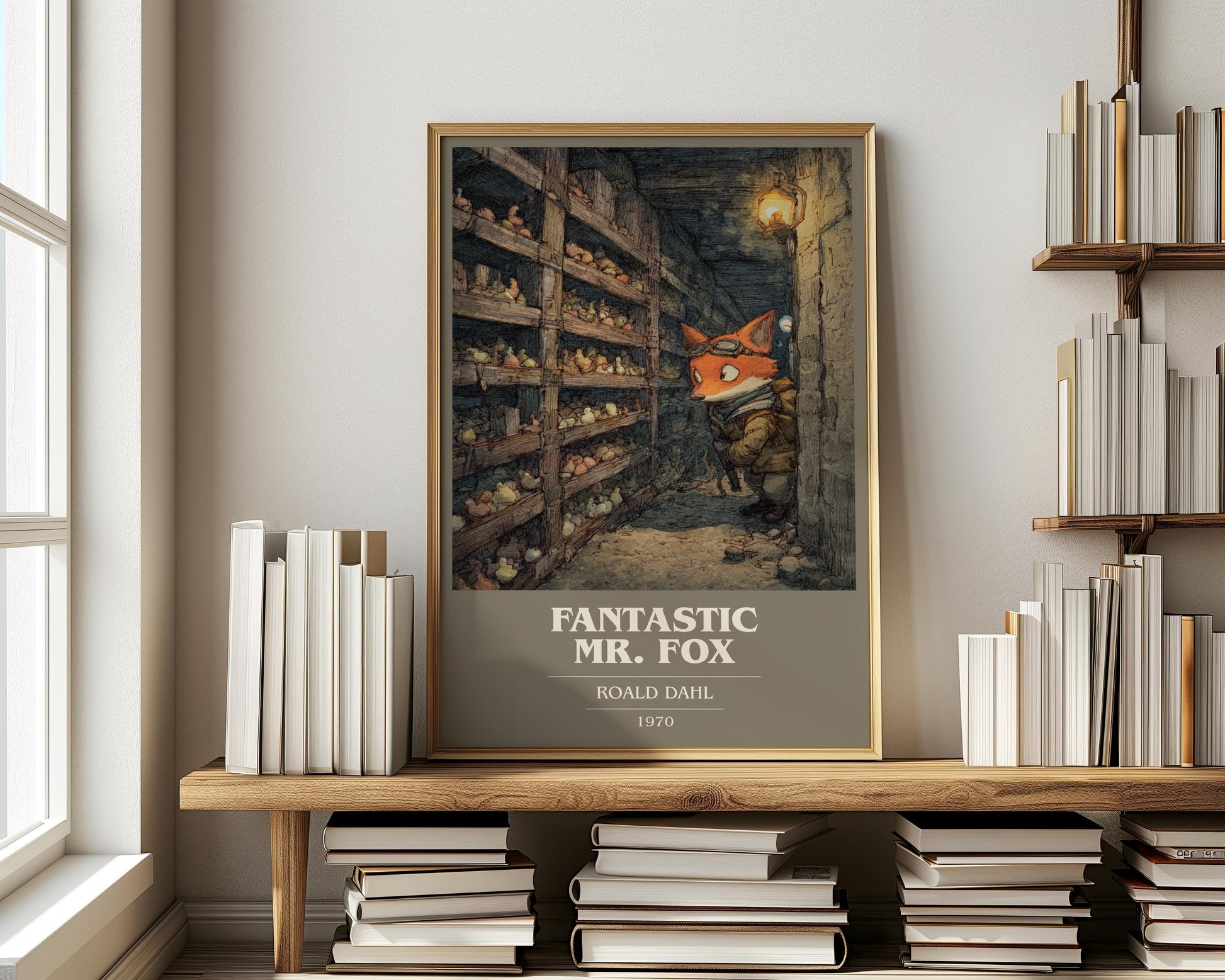 Fantastic Mr Fox by Roald Dahl | Book Poster | Literary Art Gift For Book Lover | Novel Inspired Wall Art | Free Delivery