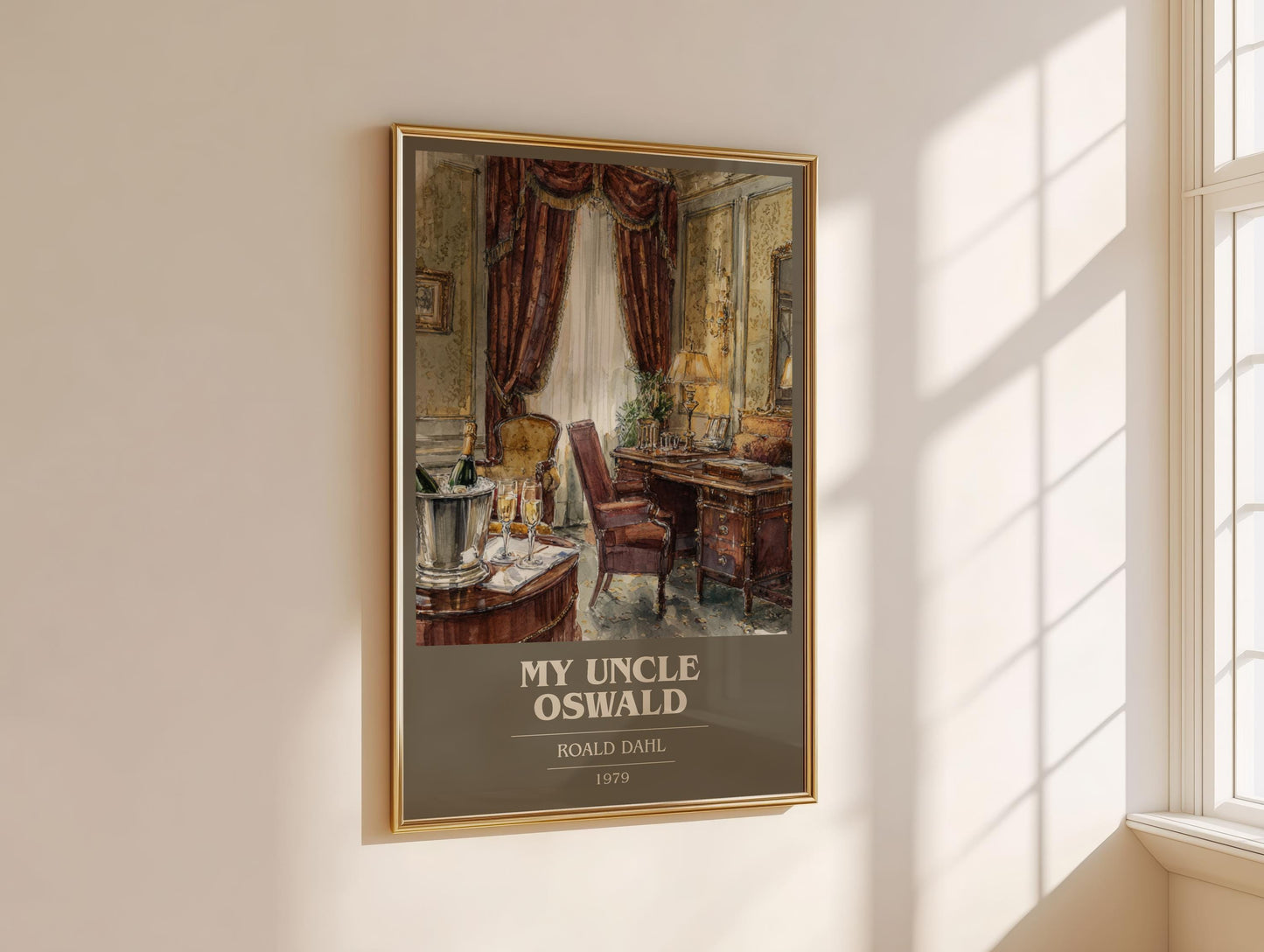 My Uncle Oswald by Roald Dahl | Book Poster | Literary Art Gift For Book Lover | Novel Inspired Wall Art | Free Delivery