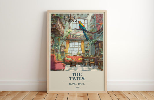 The Twits by Roald Dahl | Book Poster | Literary Art Gift For Book Lover | Novel Inspired Wall Art | Free Delivery