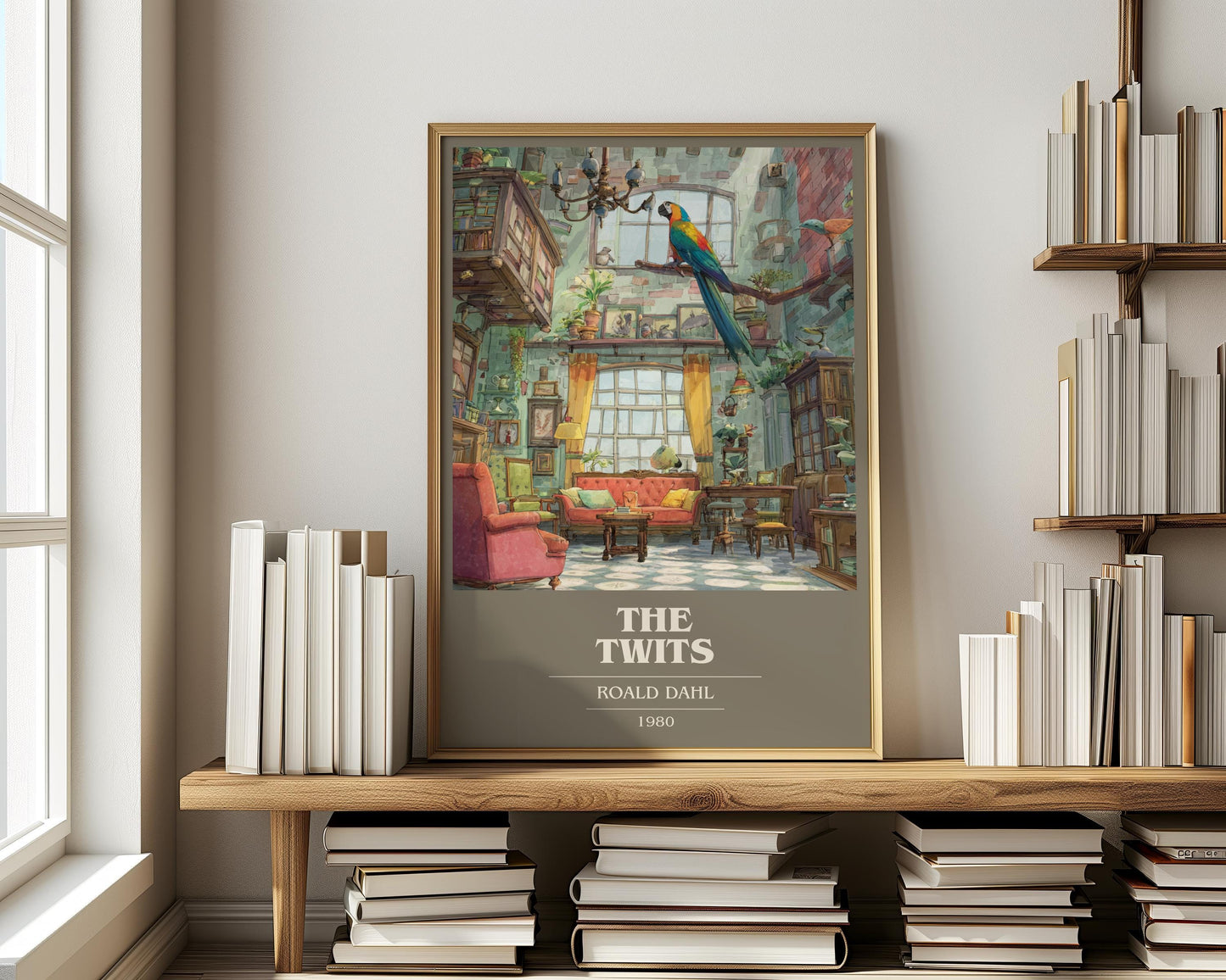 The Twits by Roald Dahl | Book Poster | Literary Art Gift For Book Lover | Novel Inspired Wall Art | Free Delivery
