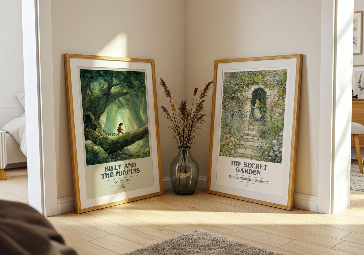 The Billy and the Minpins by Roald Dahl | Book Poster | Literary Art Gift For Book Lover | Novel Inspired Wall Art | Free Delivery