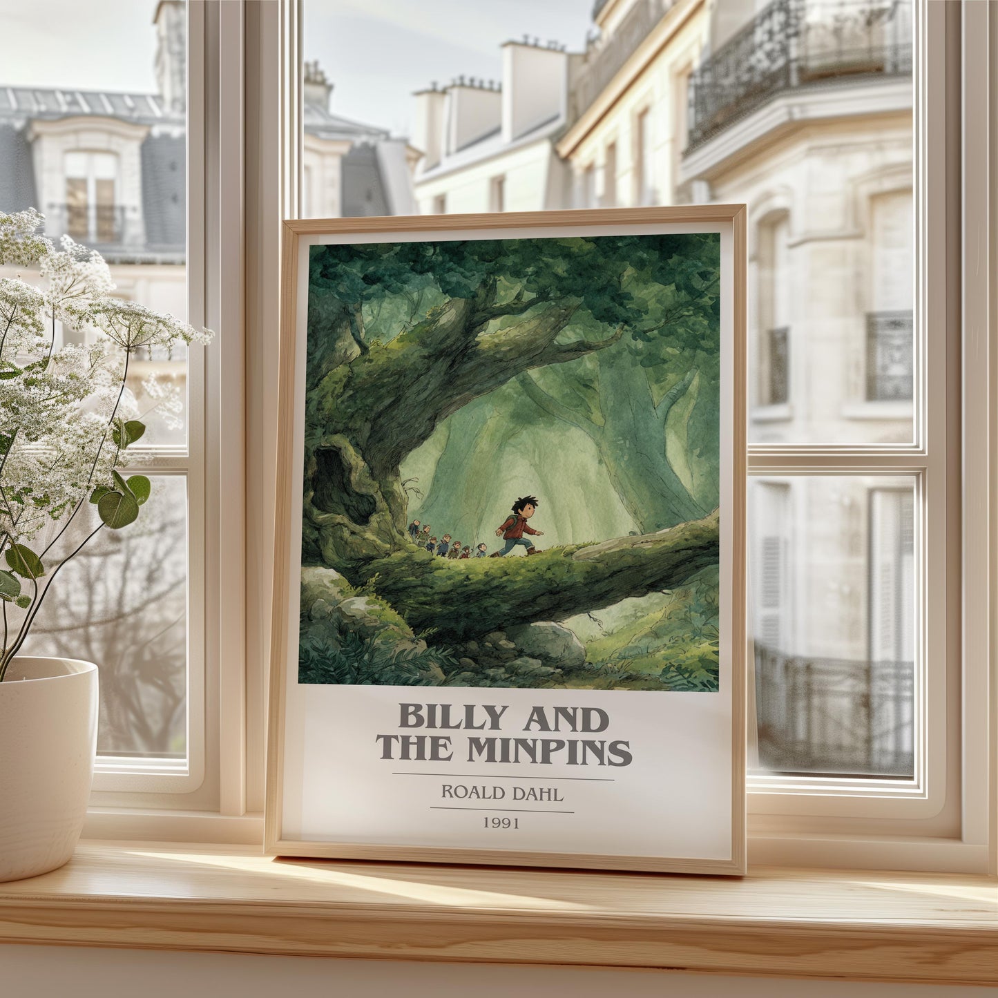 The Billy and the Minpins by Roald Dahl | Book Poster | Literary Art Gift For Book Lover | Novel Inspired Wall Art | Free Delivery
