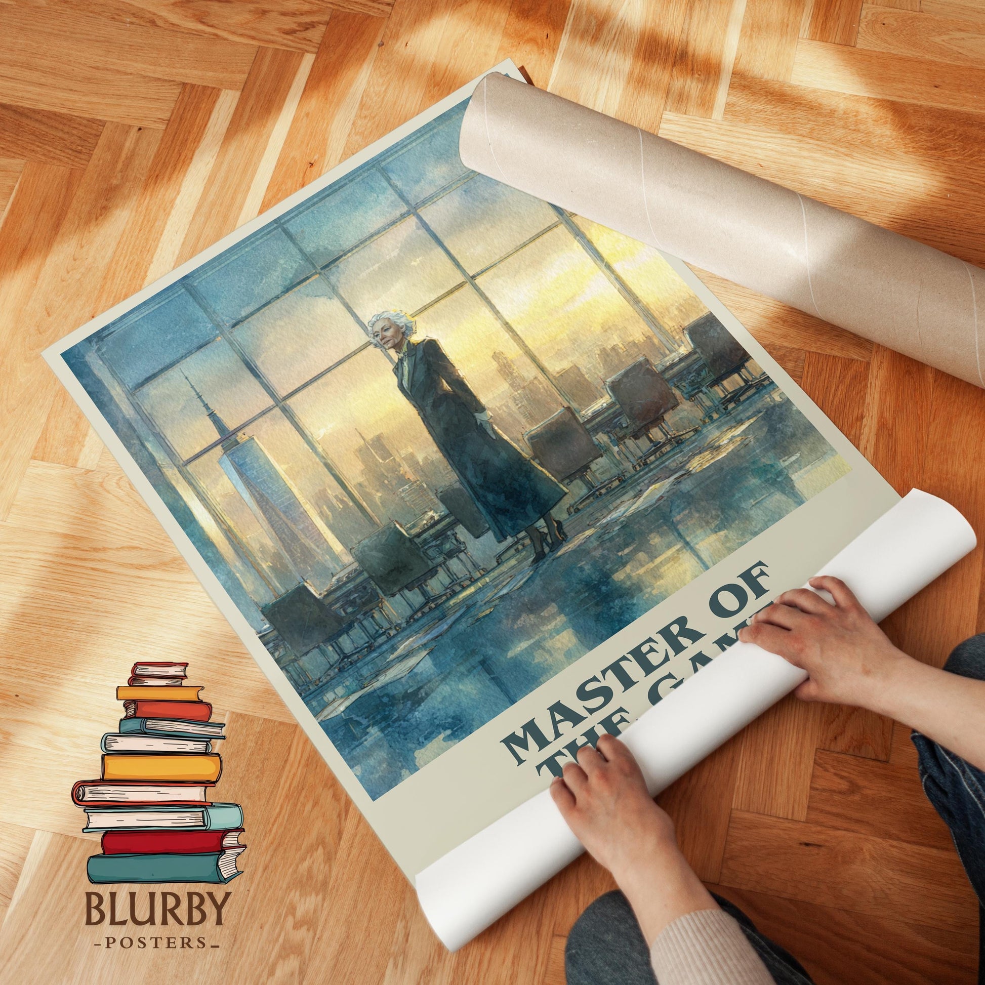 Master of the Game by Sidney Sheldon | Book Poster | Literary Art Gift For Book Lover | Novel Inspired Wall Art | Free Delivery