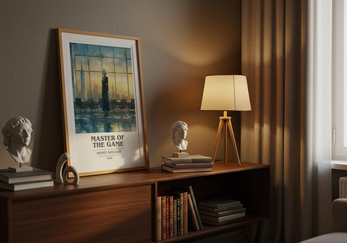 Master of the Game by Sidney Sheldon | Book Poster | Literary Art Gift For Book Lover | Novel Inspired Wall Art | Free Delivery