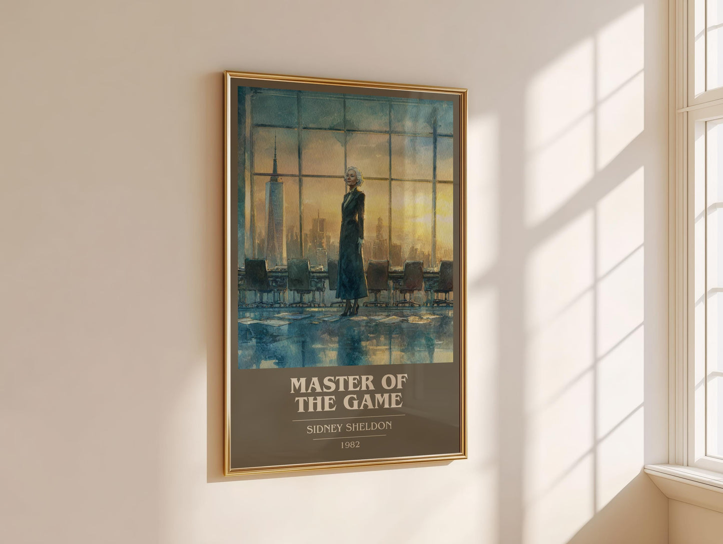 Master of the Game by Sidney Sheldon | Book Poster | Literary Art Gift For Book Lover | Novel Inspired Wall Art | Free Delivery