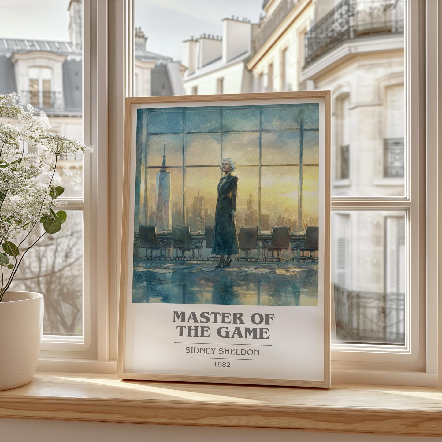 Master of the Game by Sidney Sheldon | Book Poster | Literary Art Gift For Book Lover | Novel Inspired Wall Art | Free Delivery