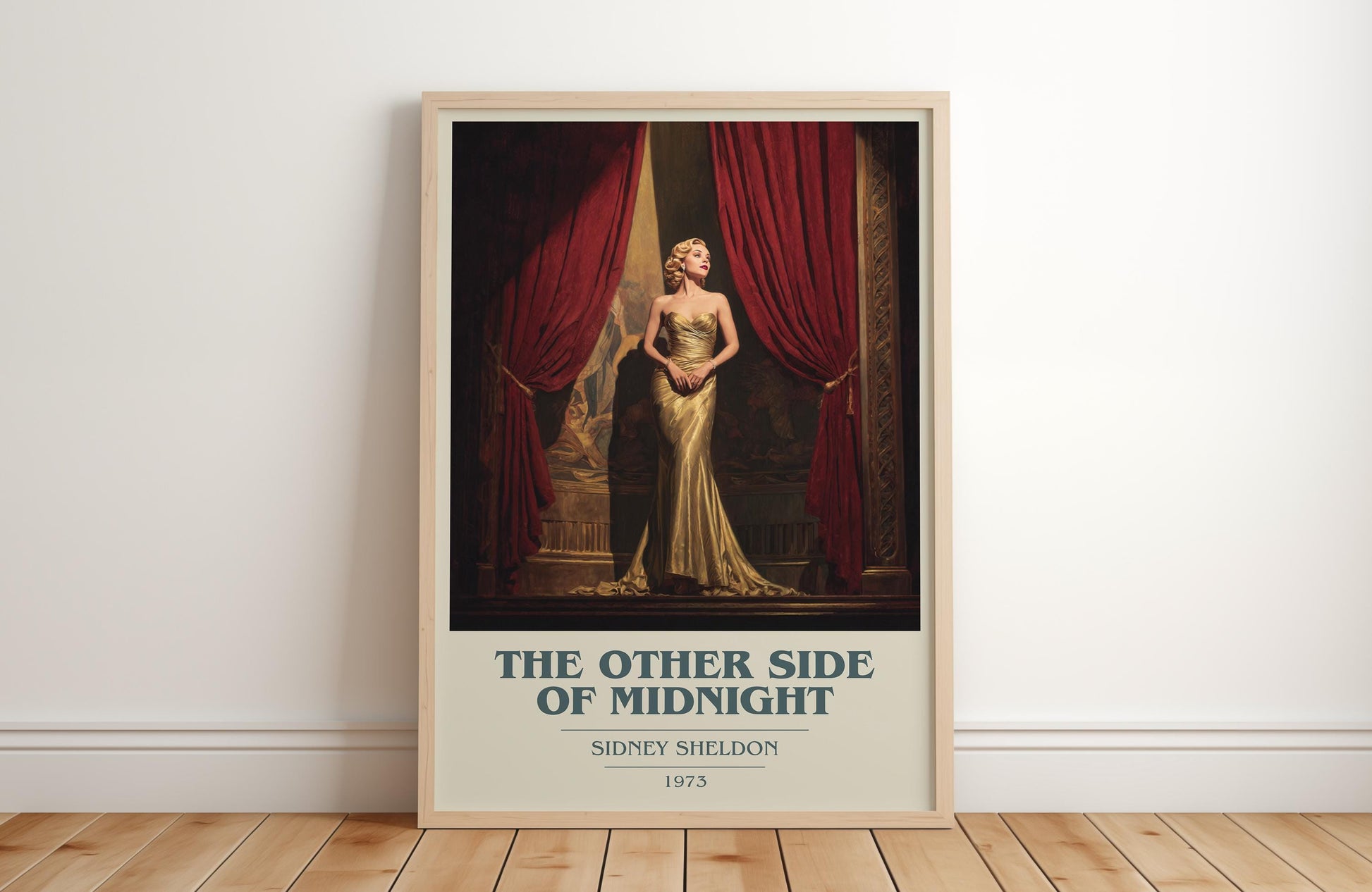 The Otherside Of Midnight by Sidney Sheldon | Book Poster | Literary Art Gift For Book Lover | Novel Inspired Wall Art | Free Delivery