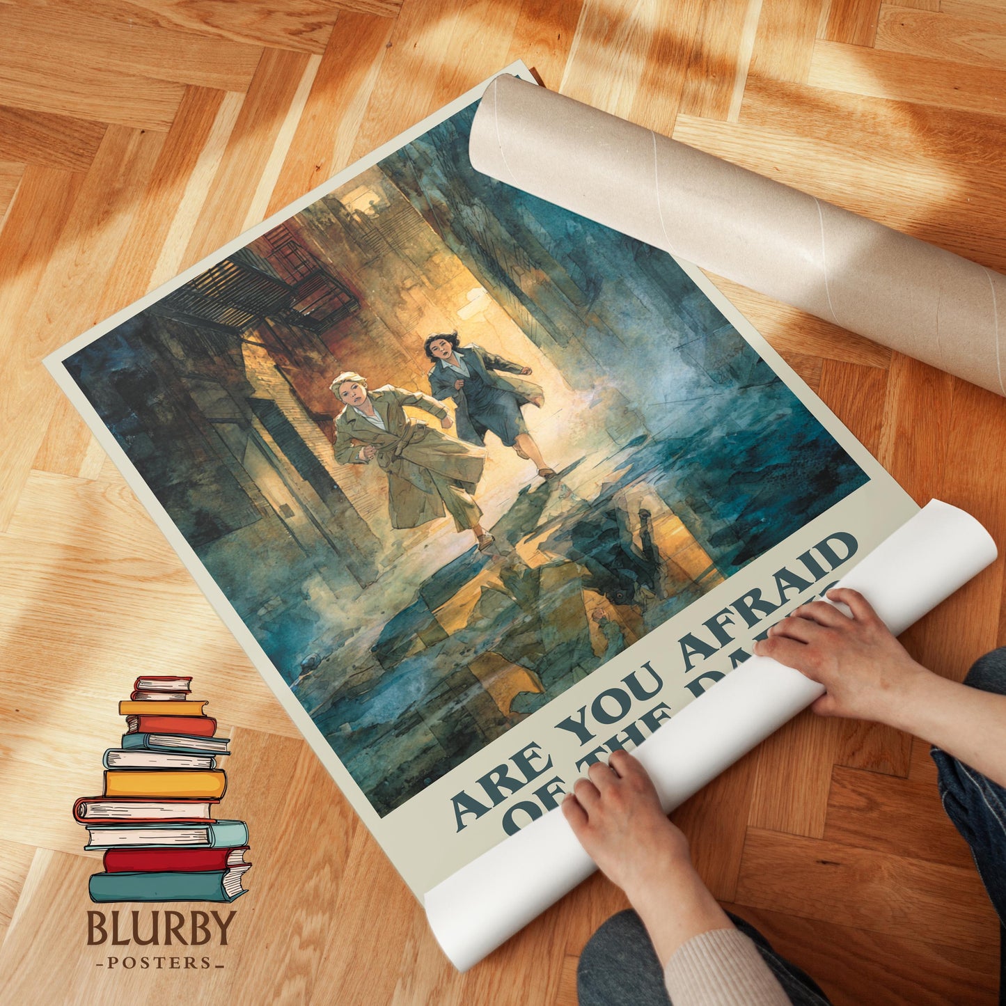 Are You Afraid Of The Dark? by Sidney Sheldon | Book Poster | Literary Art Gift For Book Lover | Novel Inspired Wall Art | Free Delivery