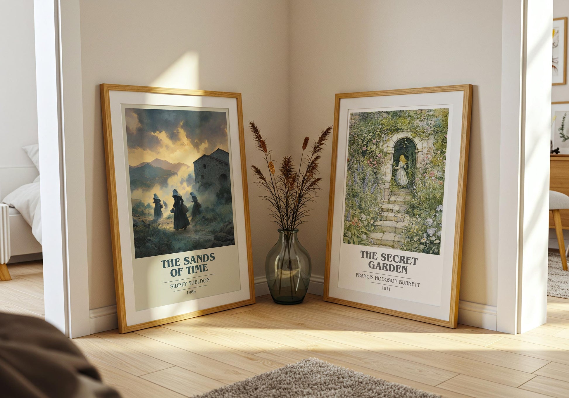 The Sands Of Time by Sidney Sheldon | Book Poster | Literary Art Gift For Book Lover | Novel Inspired Wall Art | Free Delivery