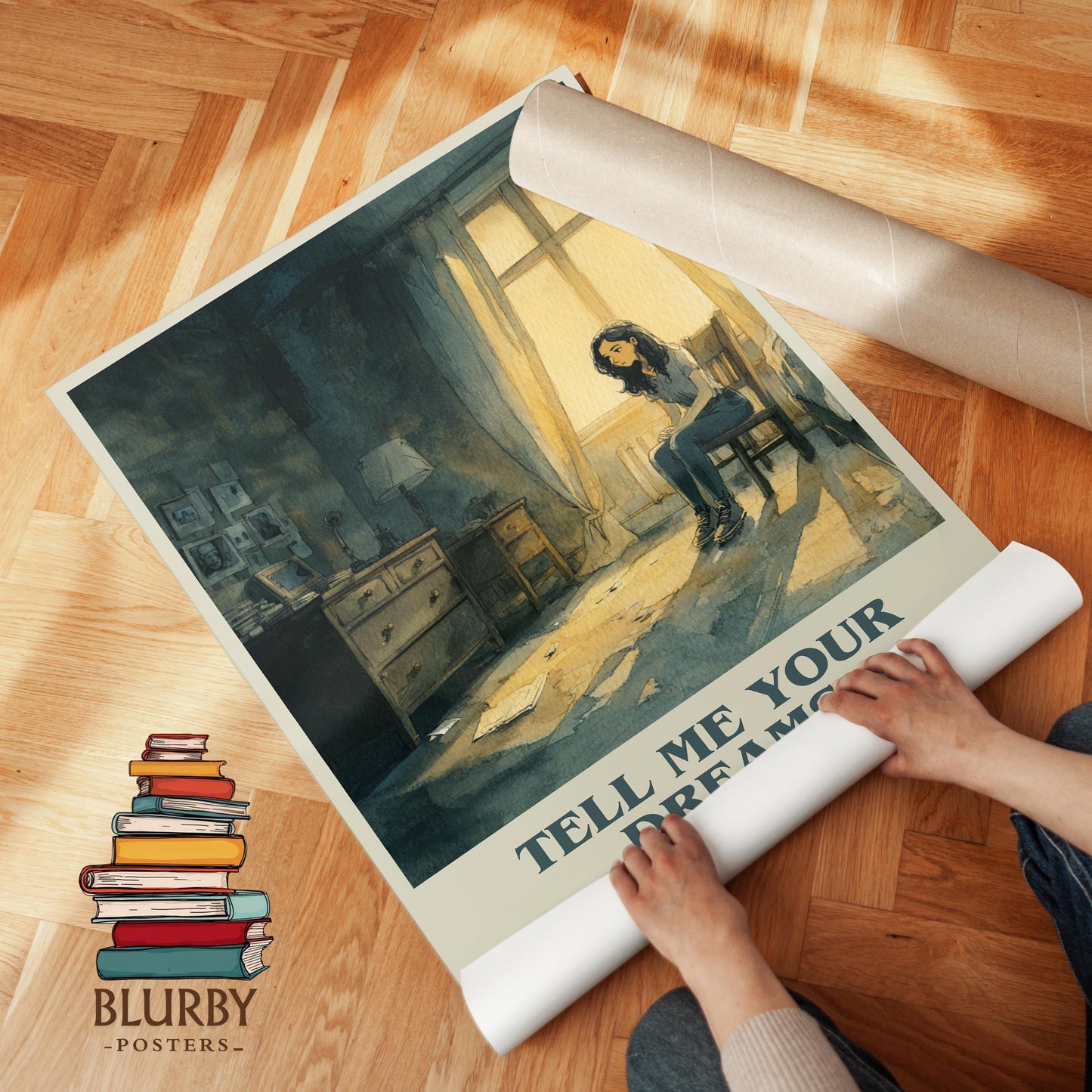 Tell Me Your Dreams by Sidney Sheldon | Book Poster | Literary Art Gift For Book Lover | Novel Inspired Wall Art | Free Delivery