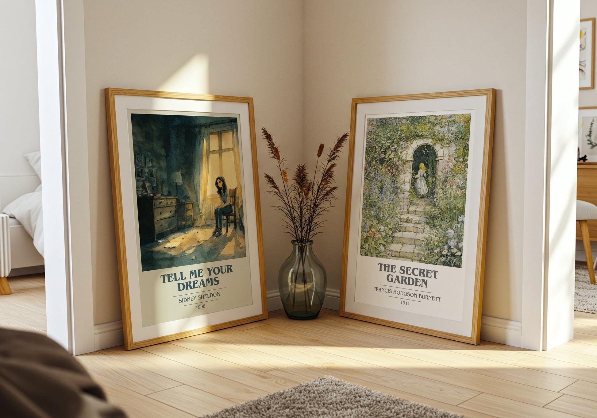 Tell Me Your Dreams by Sidney Sheldon | Book Poster | Literary Art Gift For Book Lover | Novel Inspired Wall Art | Free Delivery