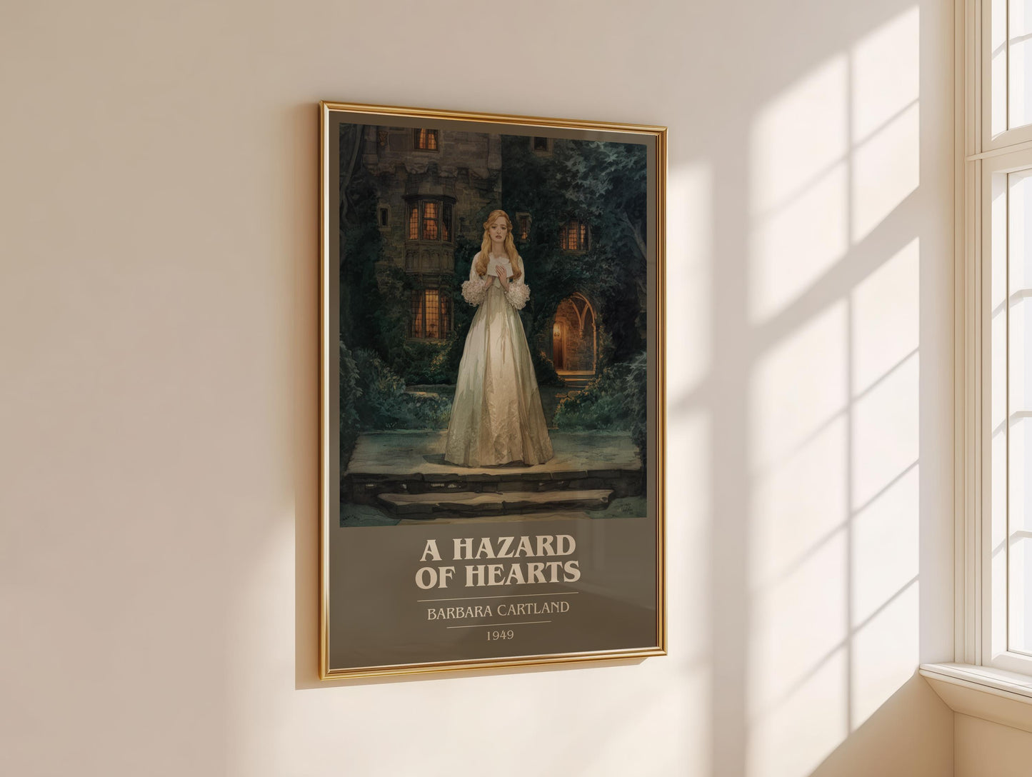 A Hazard Of Hearts by Barbara Cartland | Book Poster | Literary Art Gift For Book Lover | Novel Inspired Wall Art | Free Delivery
