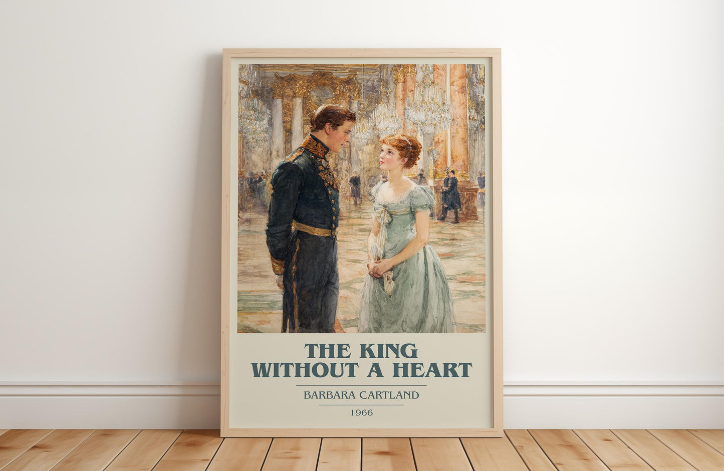The King Without A Heart by Barbara Cartland | Book Poster | Literary Art Gift For Book Lover | Novel Inspired Wall Art | Free Delivery