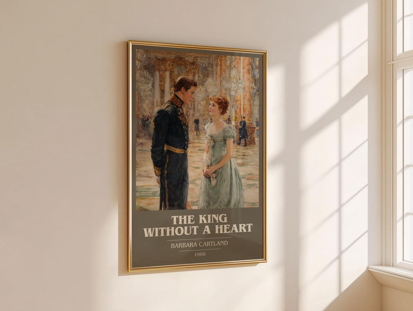 The King Without A Heart by Barbara Cartland | Book Poster | Literary Art Gift For Book Lover | Novel Inspired Wall Art | Free Delivery