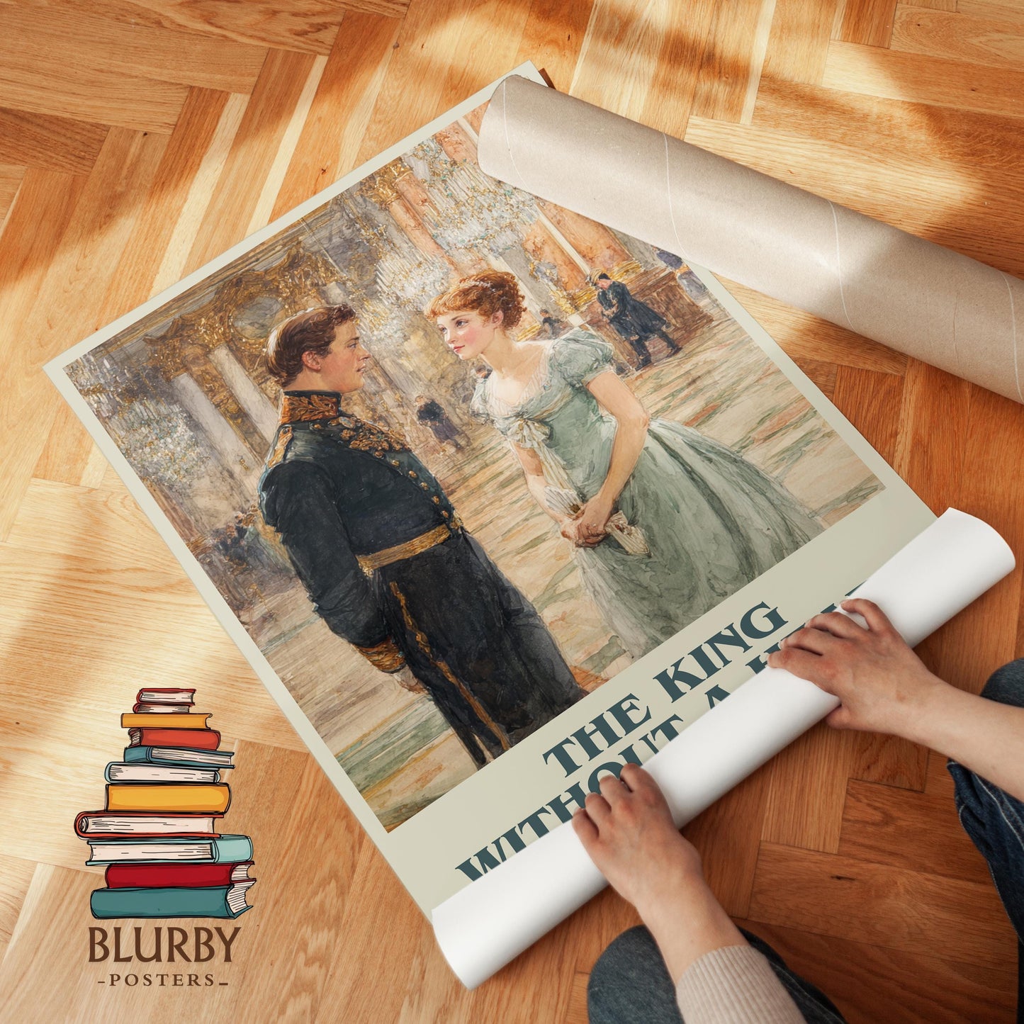 The King Without A Heart by Barbara Cartland | Book Poster | Literary Art Gift For Book Lover | Novel Inspired Wall Art | Free Delivery