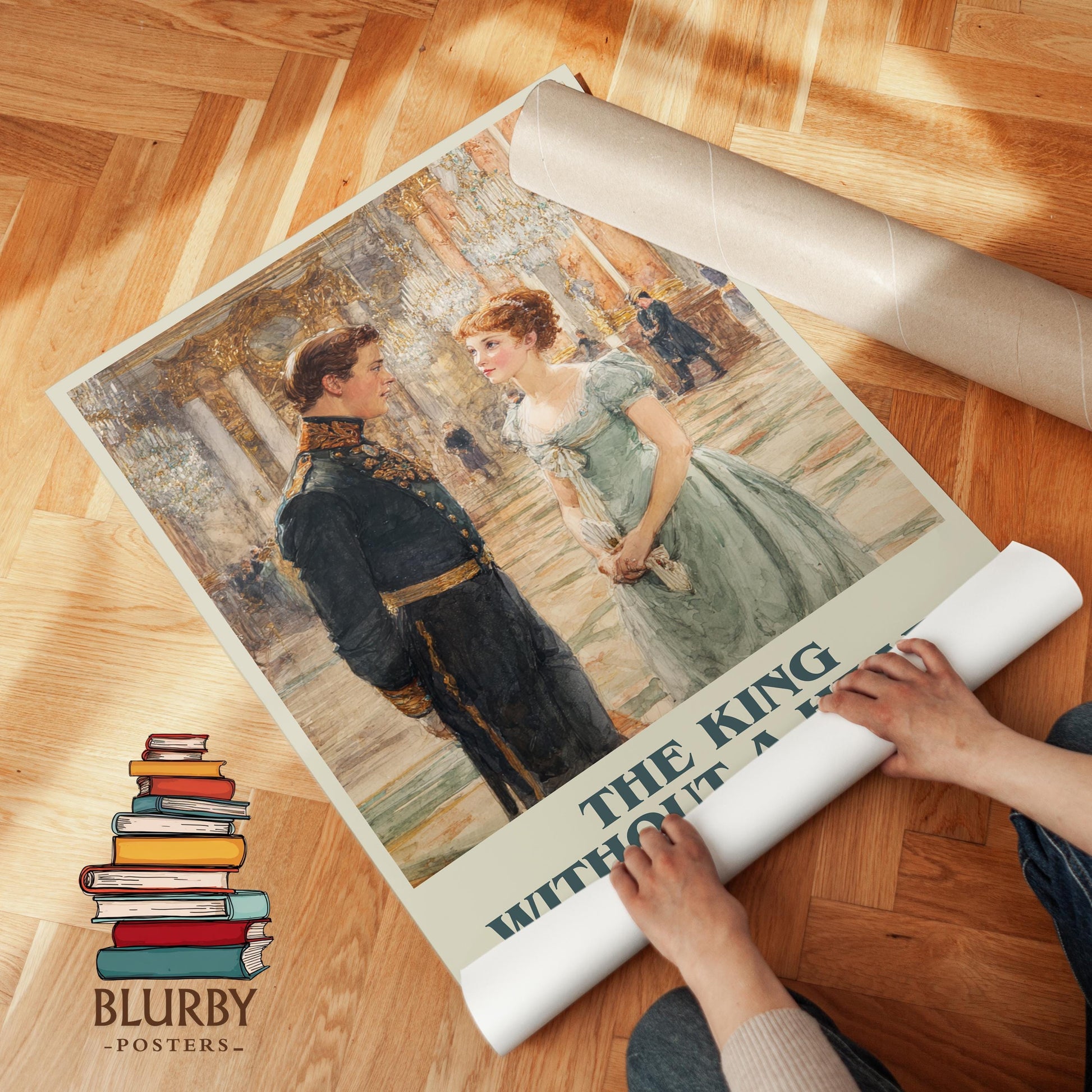 The King Without A Heart by Barbara Cartland | Book Poster | Literary Art Gift For Book Lover | Novel Inspired Wall Art | Free Delivery