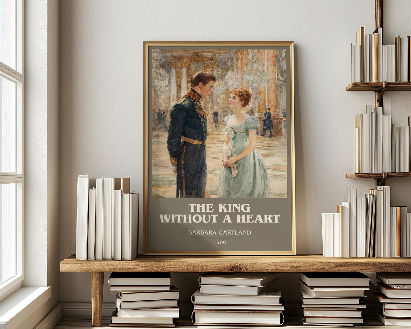 The King Without A Heart by Barbara Cartland | Book Poster | Literary Art Gift For Book Lover | Novel Inspired Wall Art | Free Delivery