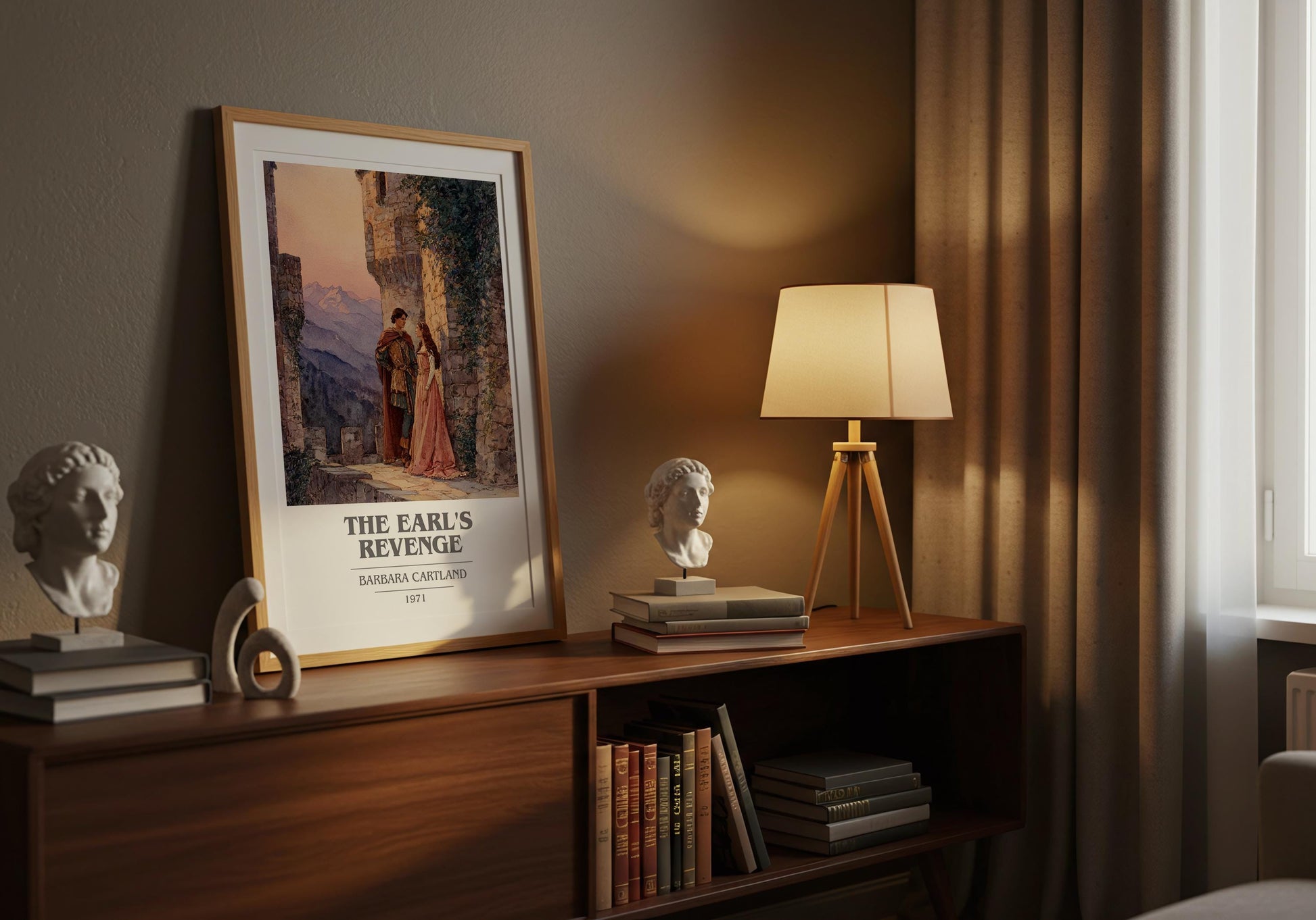 The Earl's Revenge by Barbara Cartland | Book Poster | Literary Art Gift For Book Lover | Novel Inspired Wall Art | Free Delivery