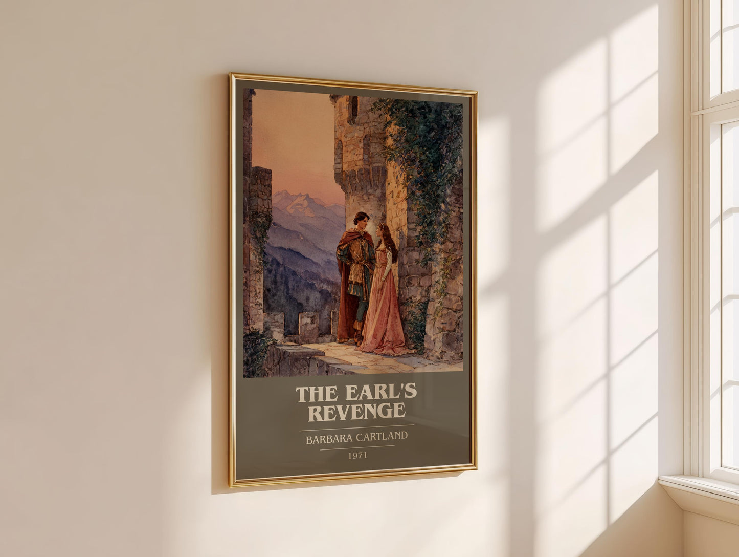 The Earl's Revenge by Barbara Cartland | Book Poster | Literary Art Gift For Book Lover | Novel Inspired Wall Art | Free Delivery