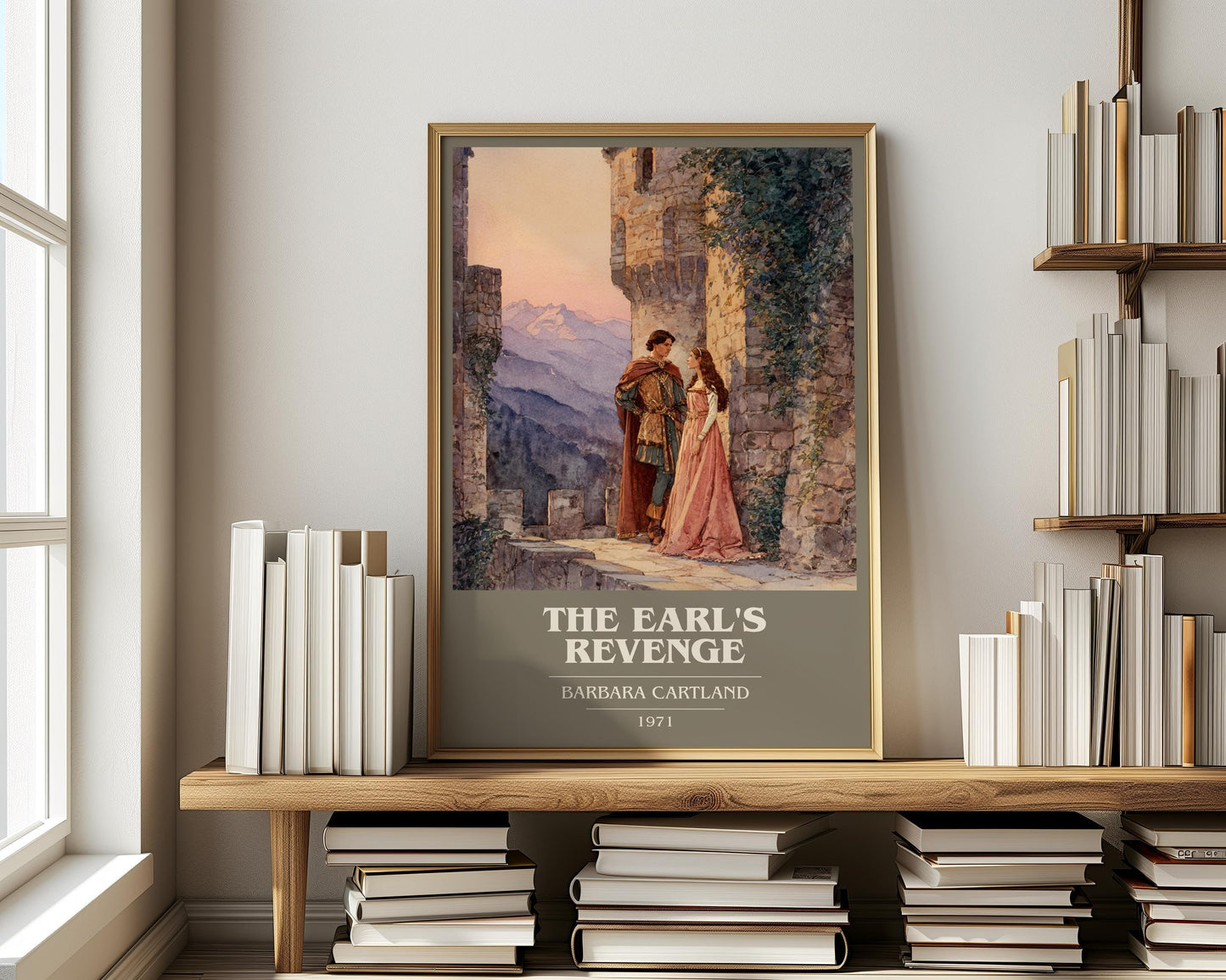 The Earl's Revenge by Barbara Cartland | Book Poster | Literary Art Gift For Book Lover | Novel Inspired Wall Art | Free Delivery