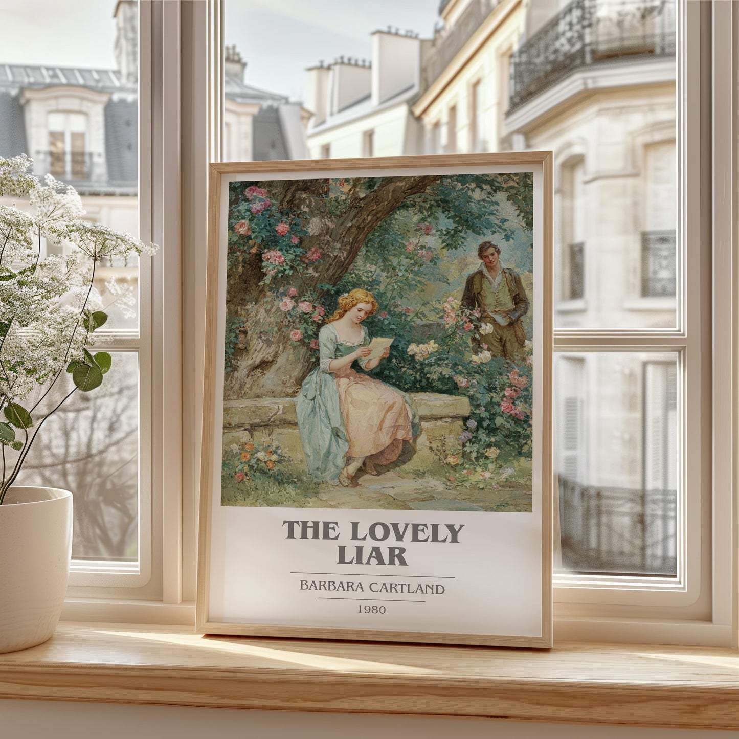 The Lovely Liar by Barbara Cartland | Book Poster | Literary Art Gift For Book Lover | Novel Inspired Wall Art | Free Delivery
