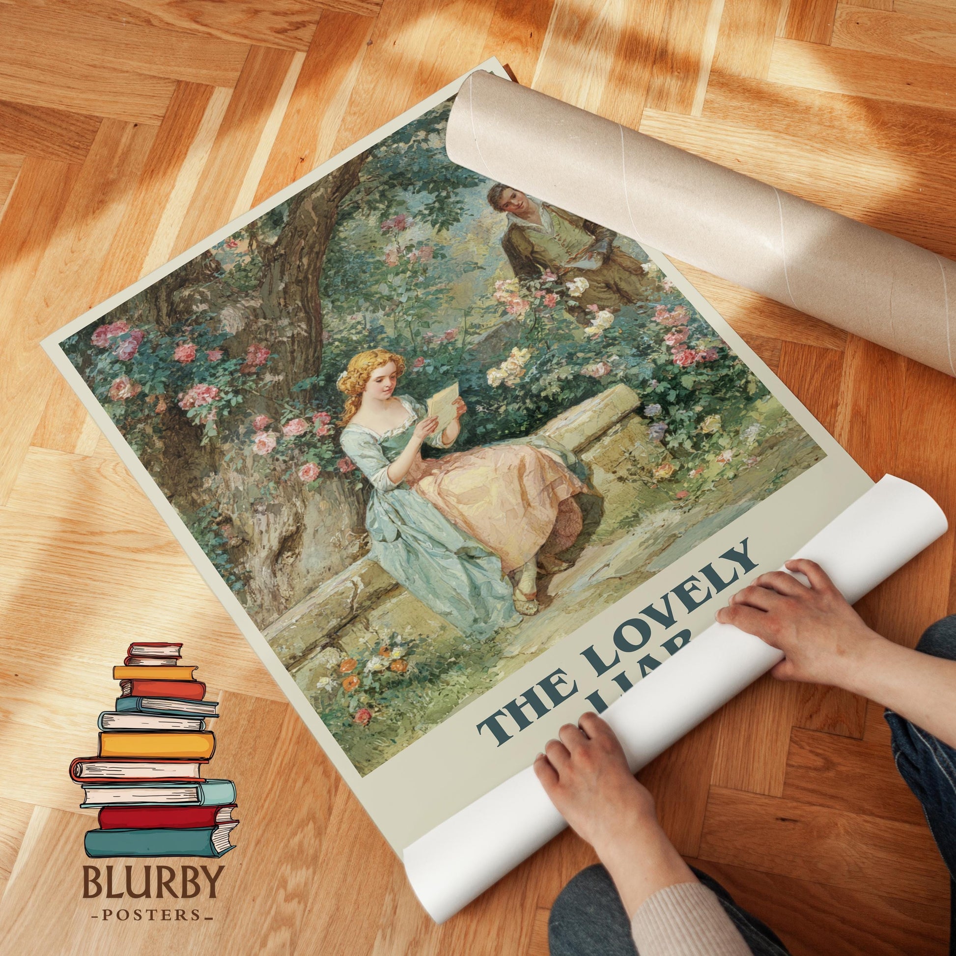 The Lovely Liar by Barbara Cartland | Book Poster | Literary Art Gift For Book Lover | Novel Inspired Wall Art | Free Delivery