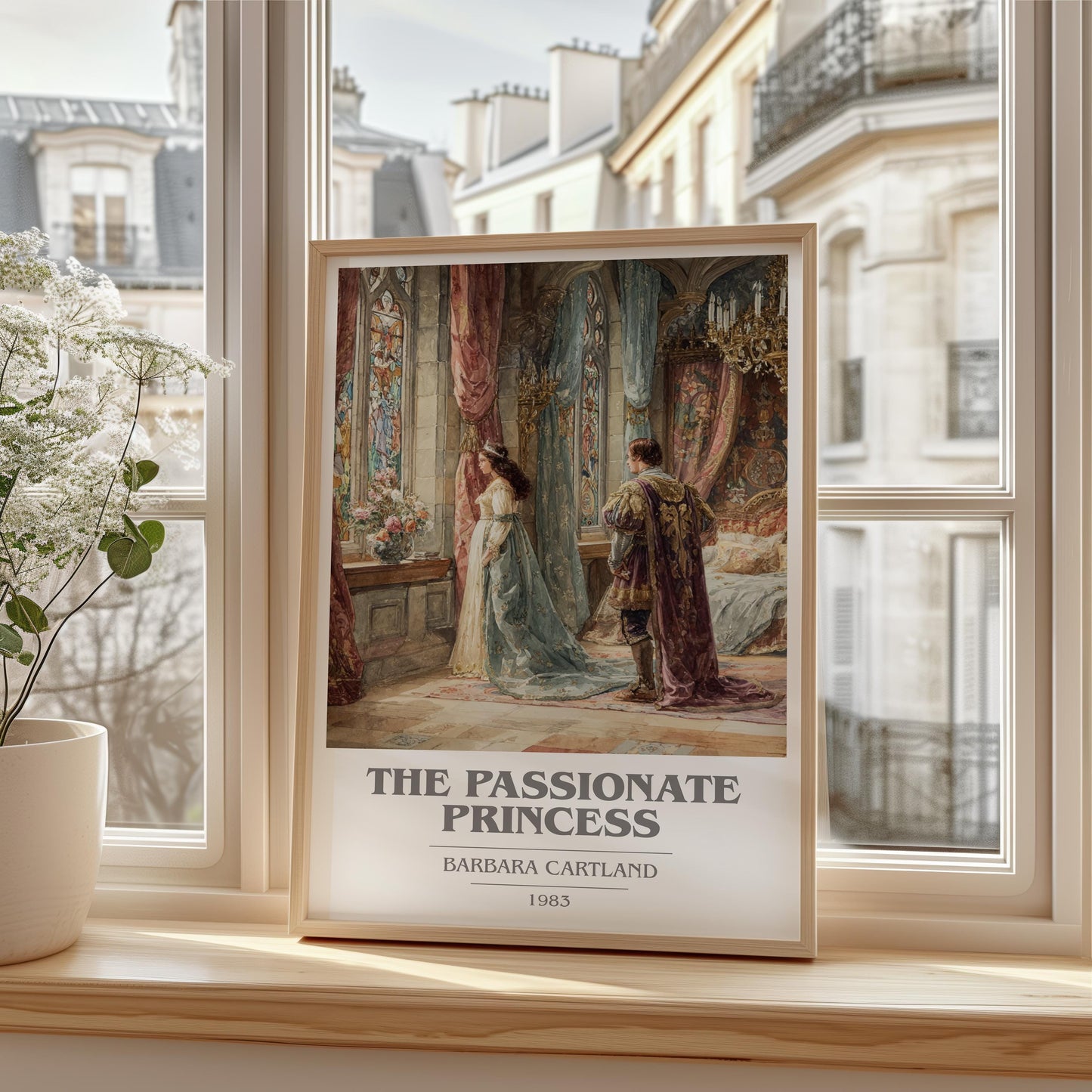The Passionate Princess by Barbara Cartland | Book Poster | Literary Art Gift For Book Lover | Novel Inspired Wall Art | Free Delivery
