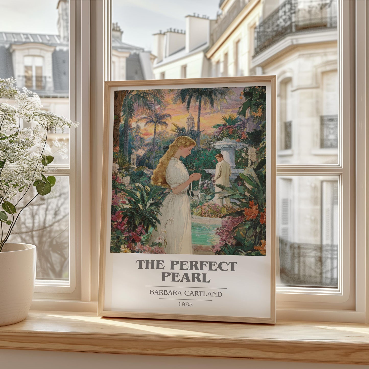 The Perfect Pearl by Barbara Cartland | Book Poster | Literary Art Gift For Book Lover | Novel Inspired Wall Art | Free Delivery