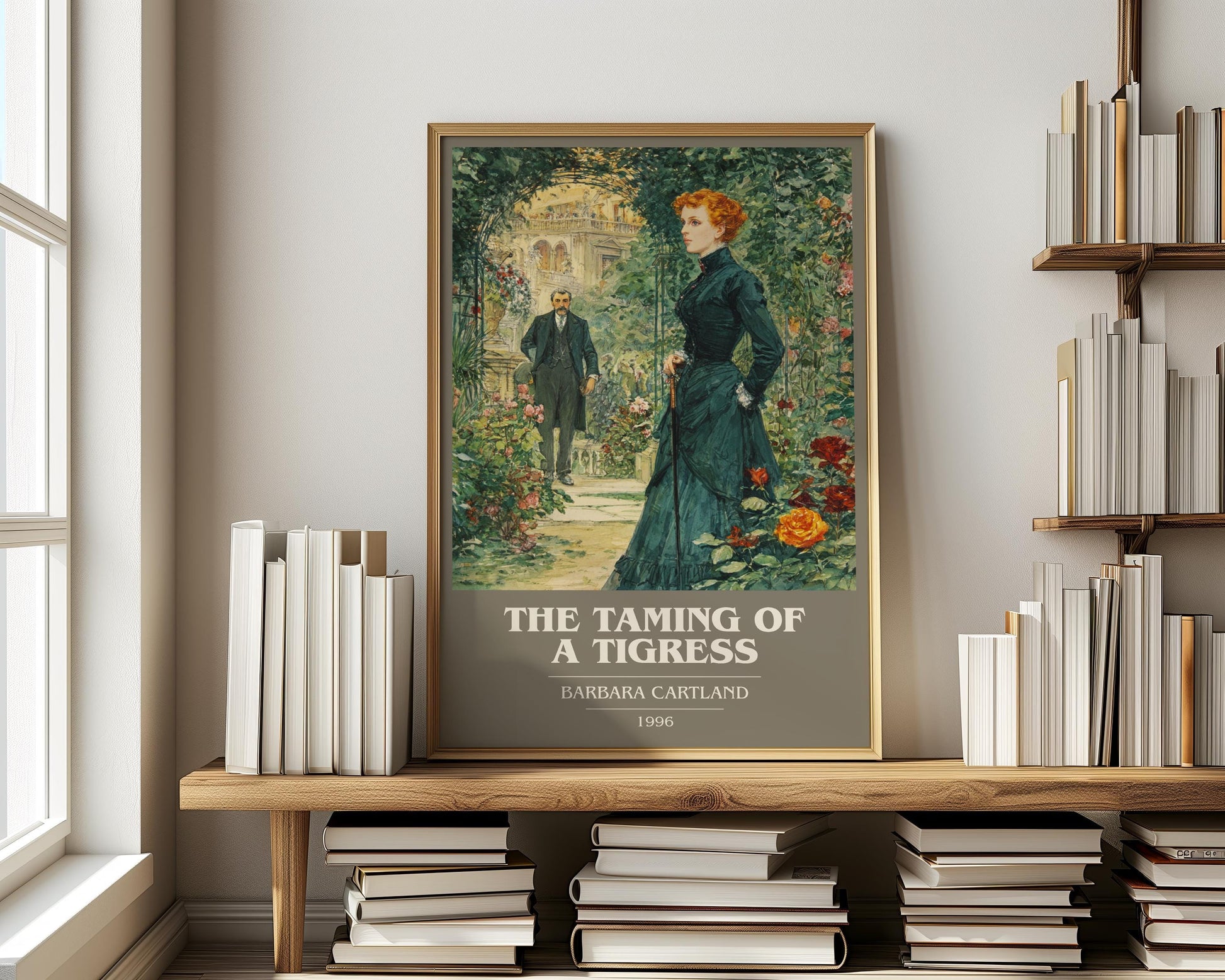 The Taming of a Tigress by Barbara Cartland | Book Poster | Literary Art Gift For Book Lover | Novel Inspired Wall Art | Free Delivery