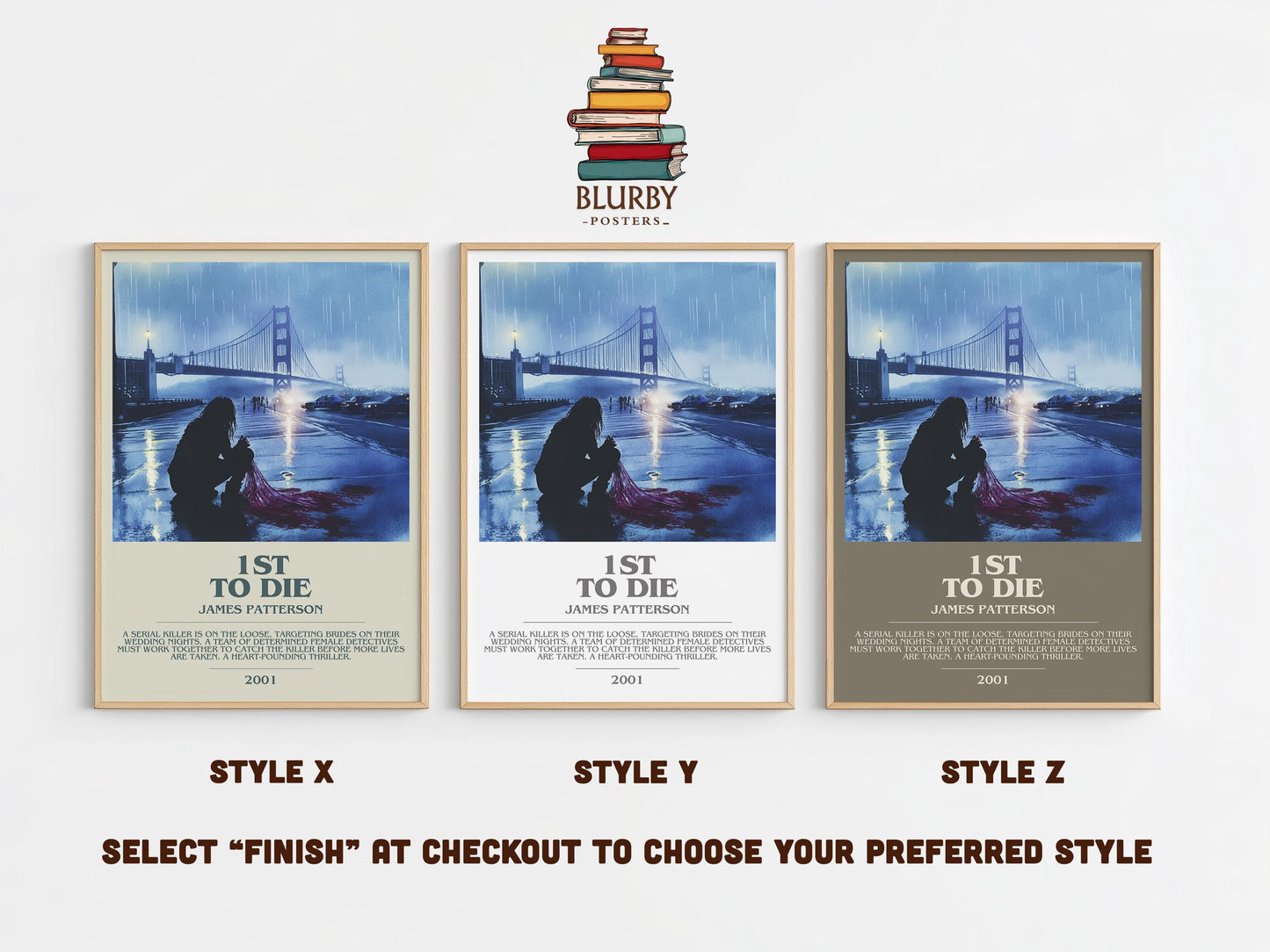 1st To Die by James Patterson | Descriptive Modern Book Art | Poster