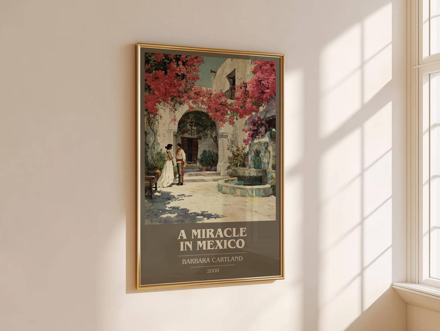 A Miracle In Mexico by Barbara Cartland | Book Poster | Literary Art Gift For Book Lover | Novel Inspired Wall Art | Free Delivery