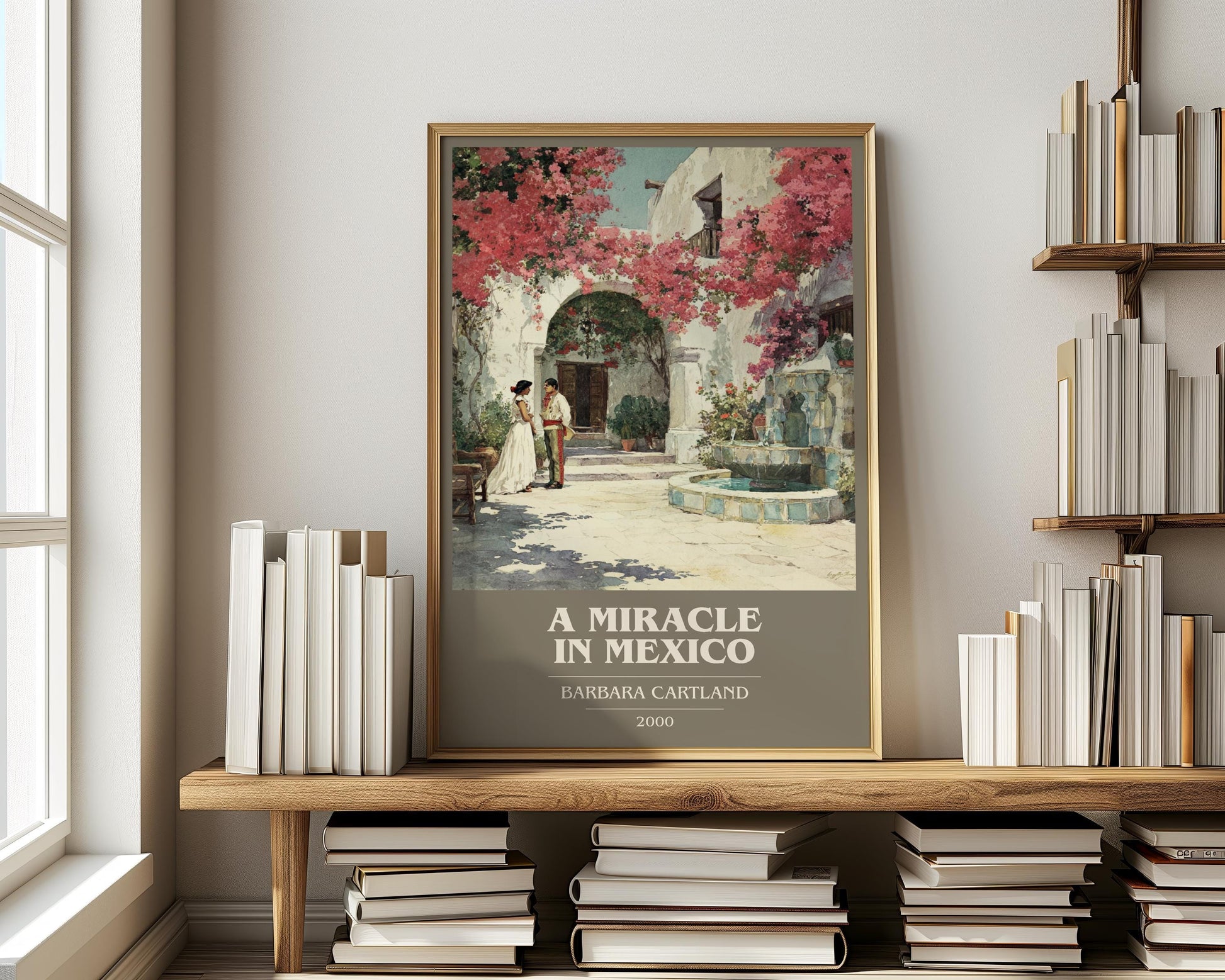 A Miracle In Mexico by Barbara Cartland | Book Poster | Literary Art Gift For Book Lover | Novel Inspired Wall Art | Free Delivery