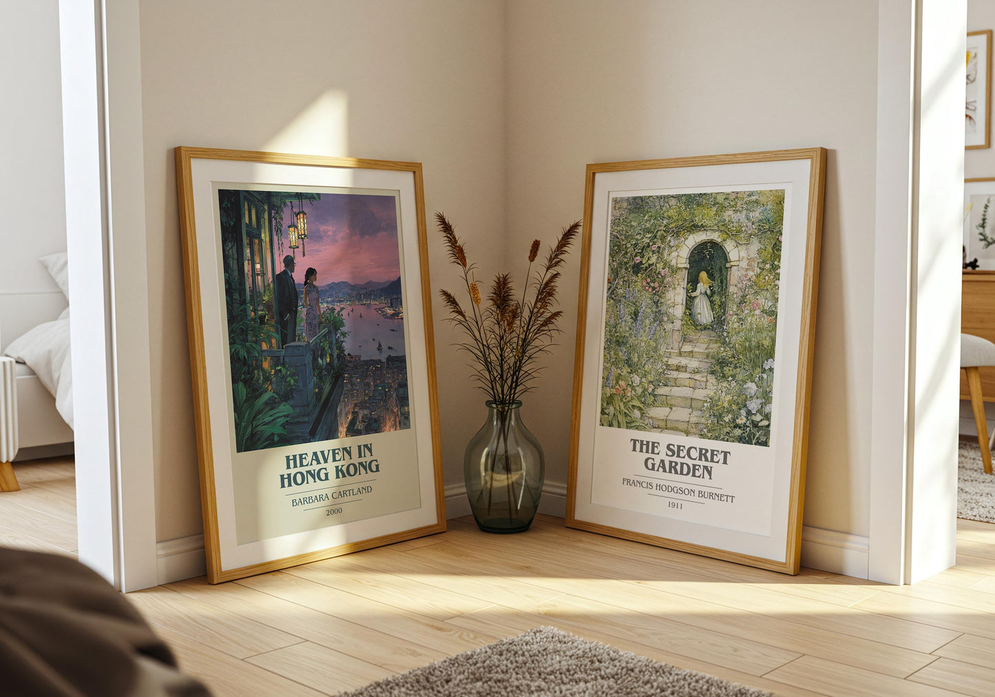 Heaven In Hong Kong by Barbara Cartland | Book Poster | Literary Art Gift For Book Lover | Novel Inspired Wall Art | Free Delivery