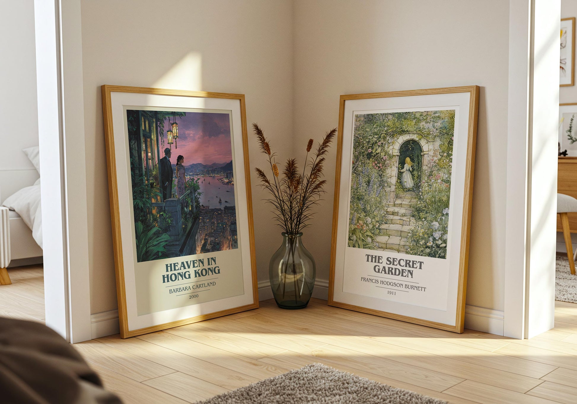 Heaven In Hong Kong by Barbara Cartland | Book Poster | Literary Art Gift For Book Lover | Novel Inspired Wall Art | Free Delivery